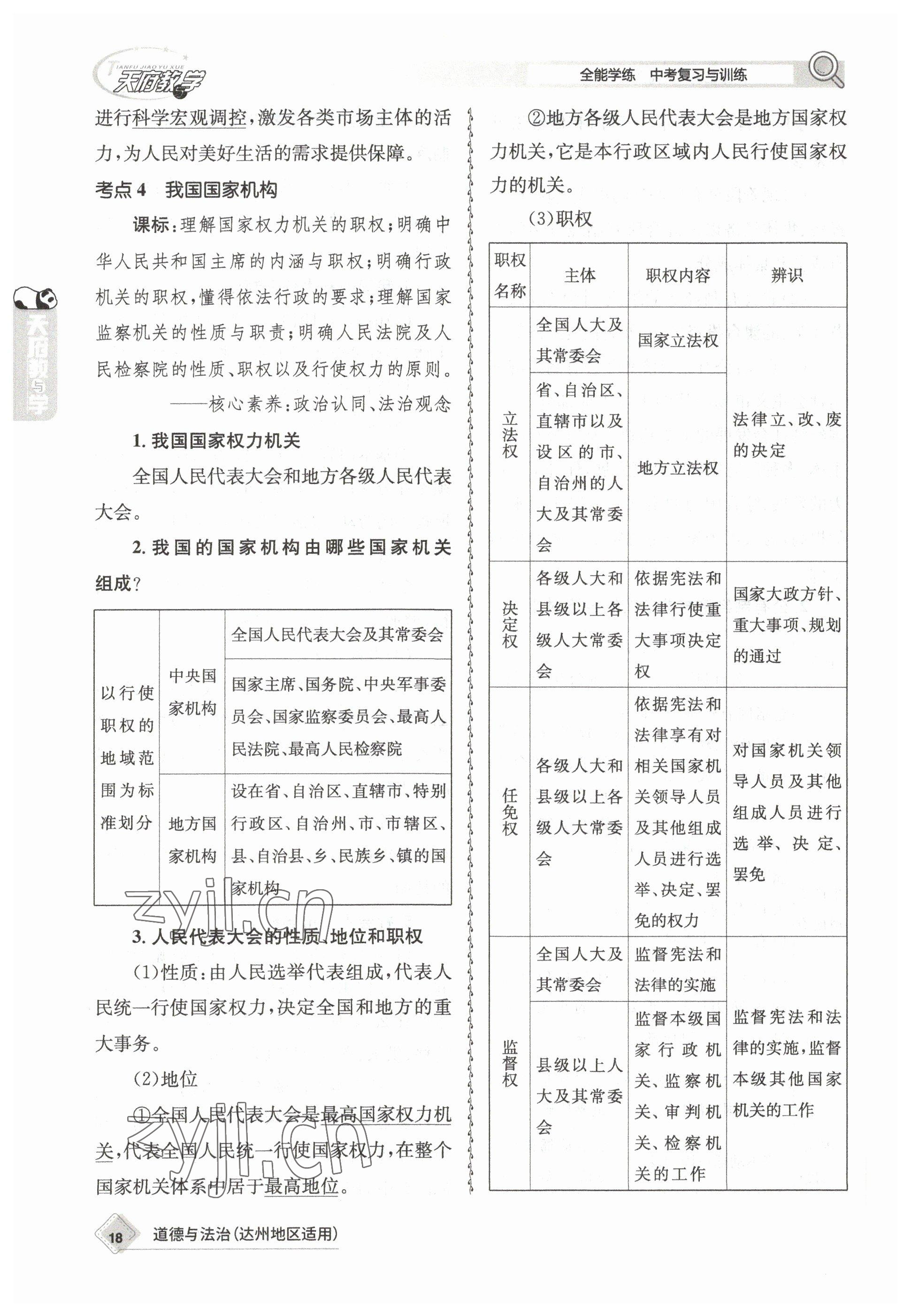 2023年天府教與學(xué)中考復(fù)習(xí)與訓(xùn)練道德與法治達(dá)州專版 參考答案第47頁