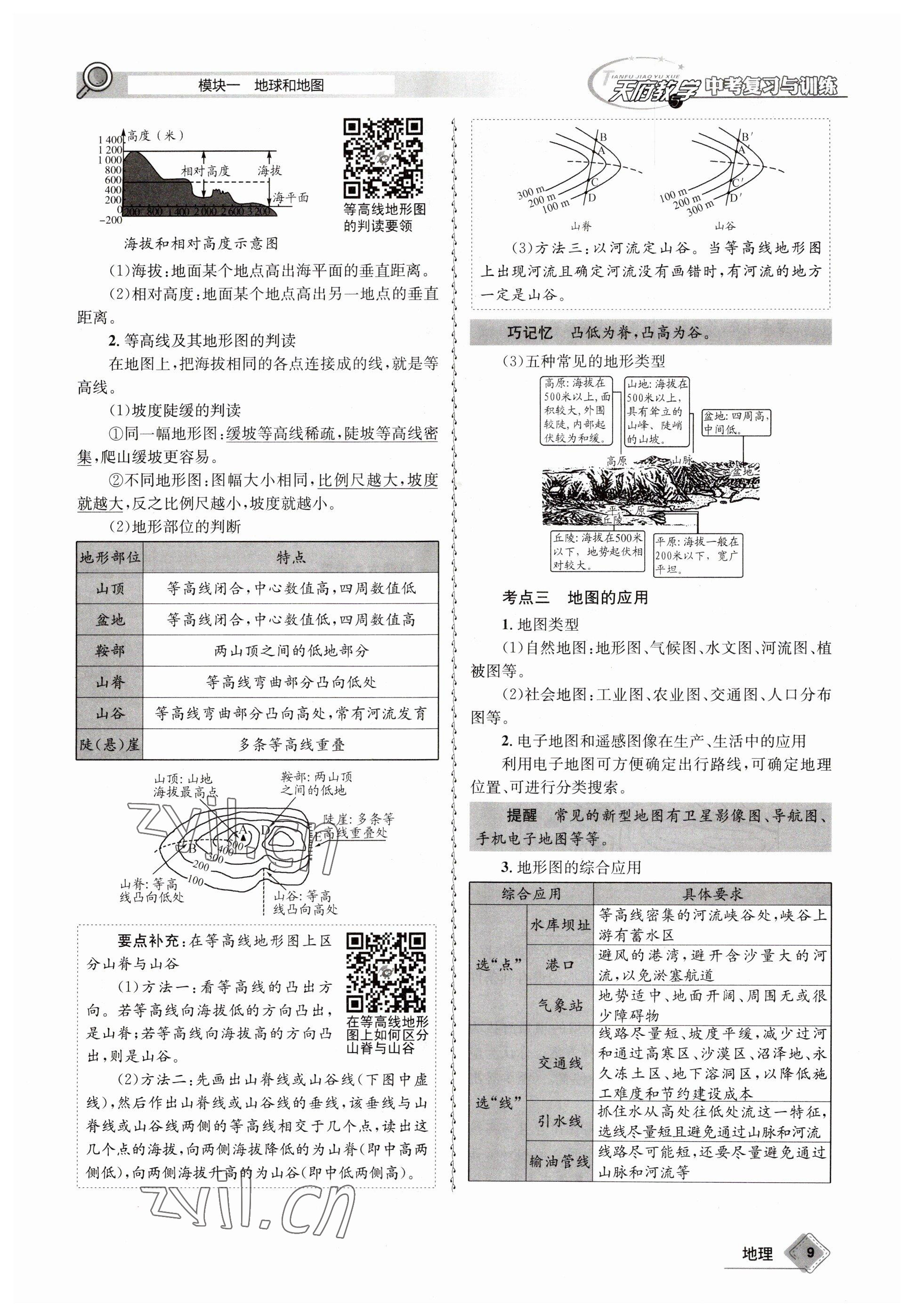 2023年天府教與學(xué)中考復(fù)習(xí)與訓(xùn)練地理達(dá)州專版 參考答案第9頁