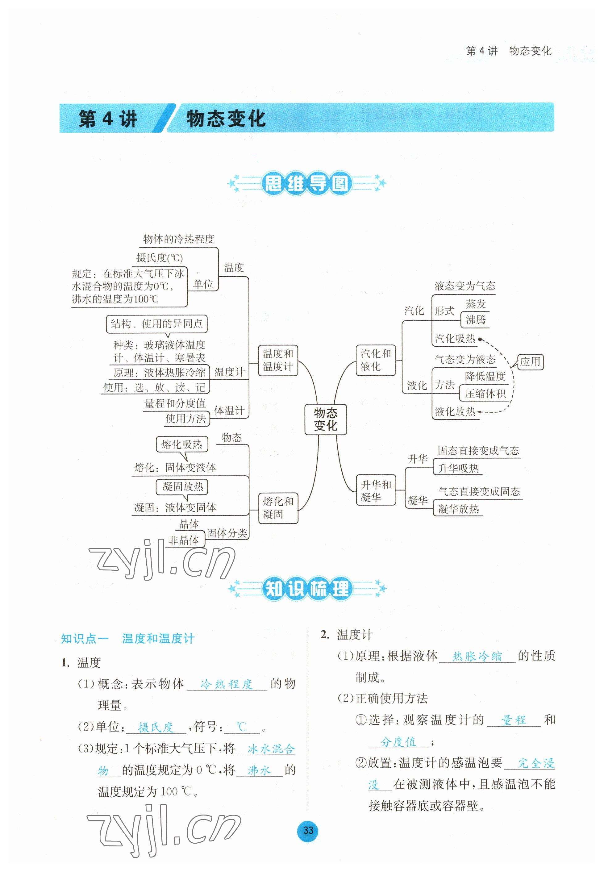 2023年中考6加1物理教科版達州專版 參考答案第33頁