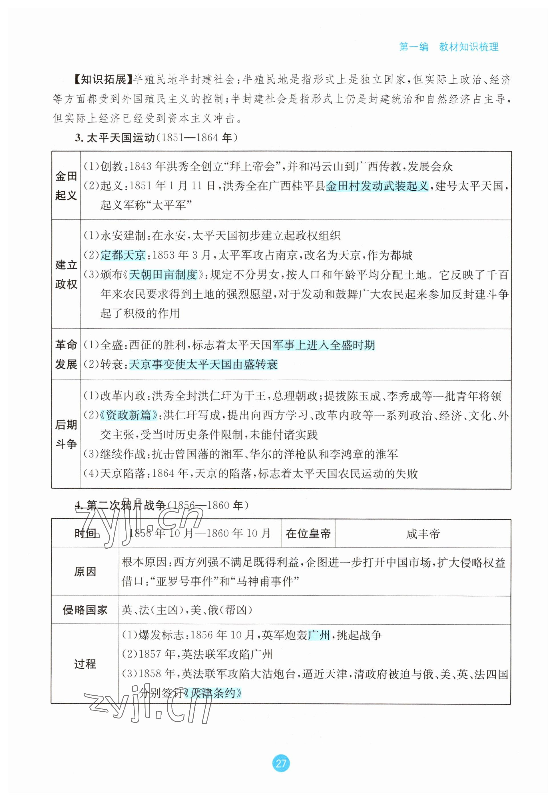 2023年中考6加1歷史達州專版 參考答案第27頁