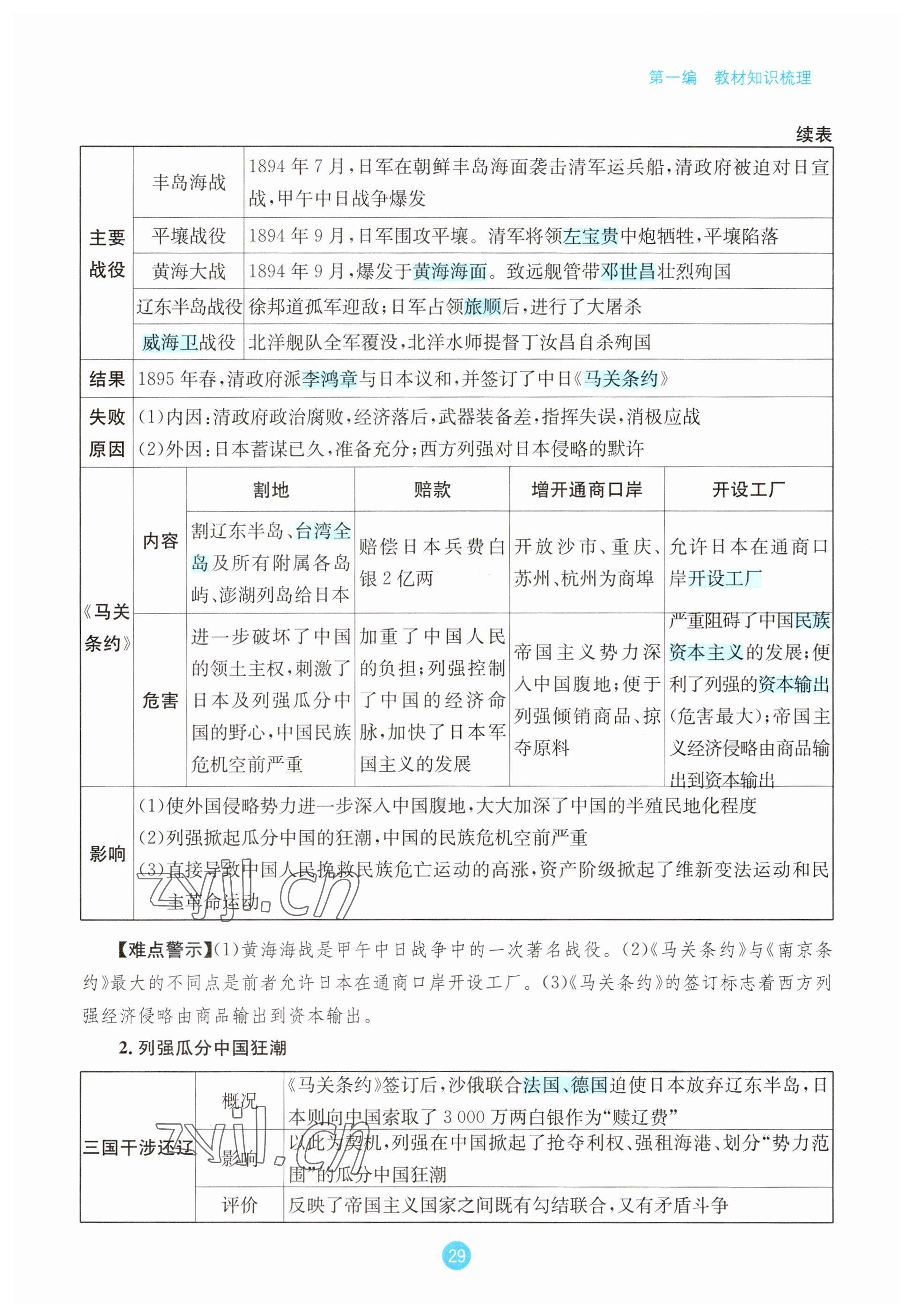 2023年中考6加1歷史達州專版 參考答案第29頁