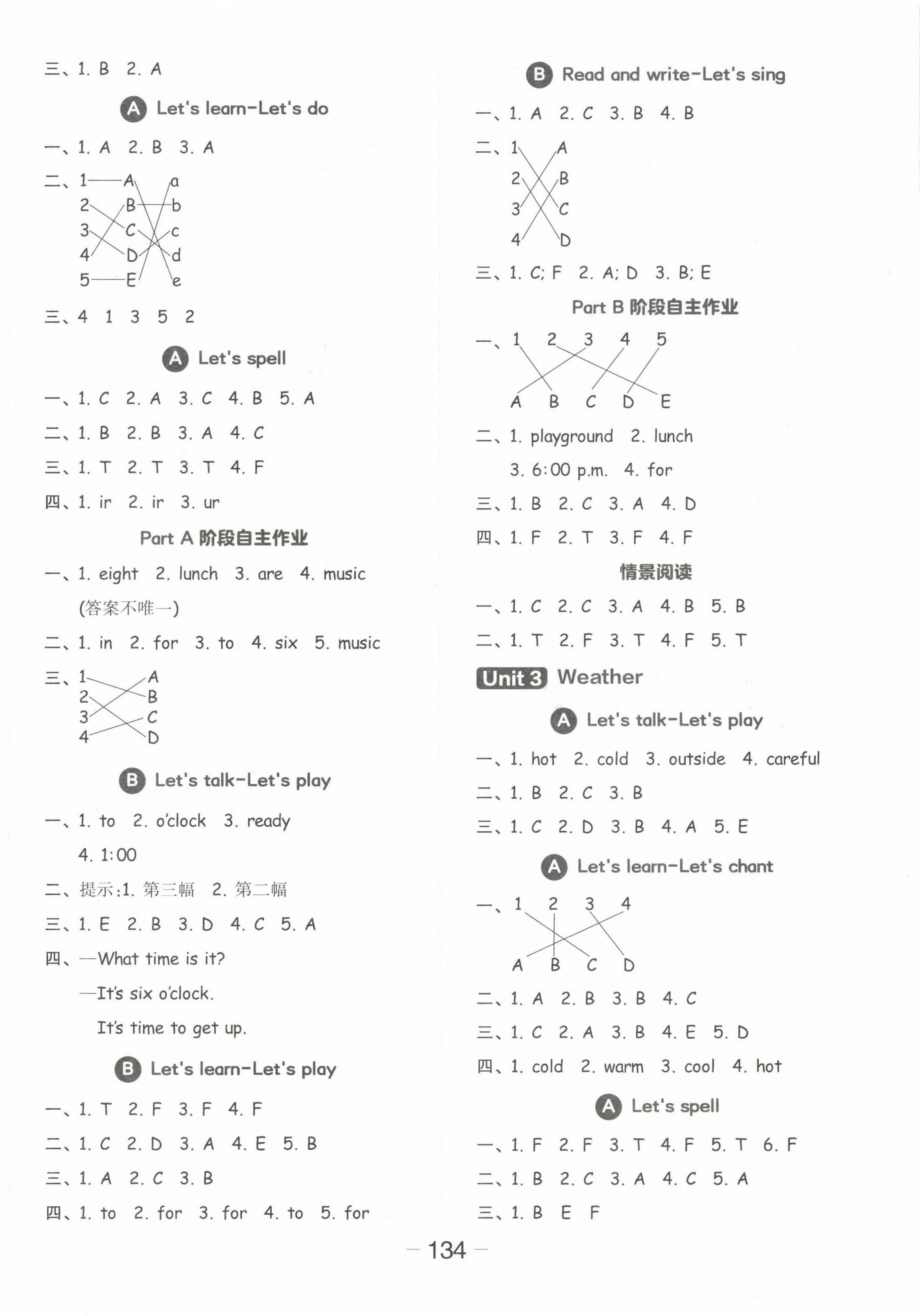 2023年全品學(xué)練考四年級(jí)英語(yǔ)下冊(cè)人教版 參考答案第2頁(yè)