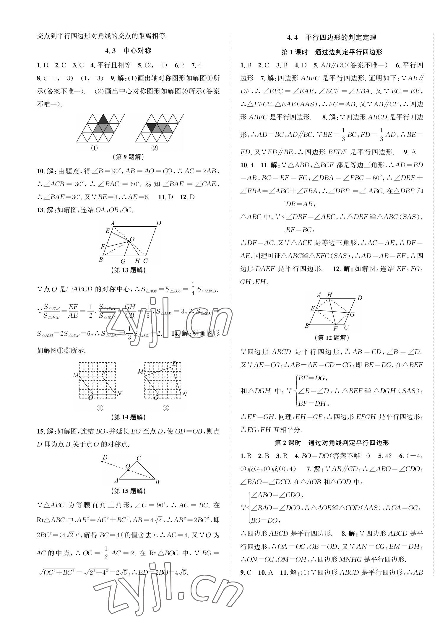 2023年自主輕松練八年級數(shù)學下冊浙教版 第9頁