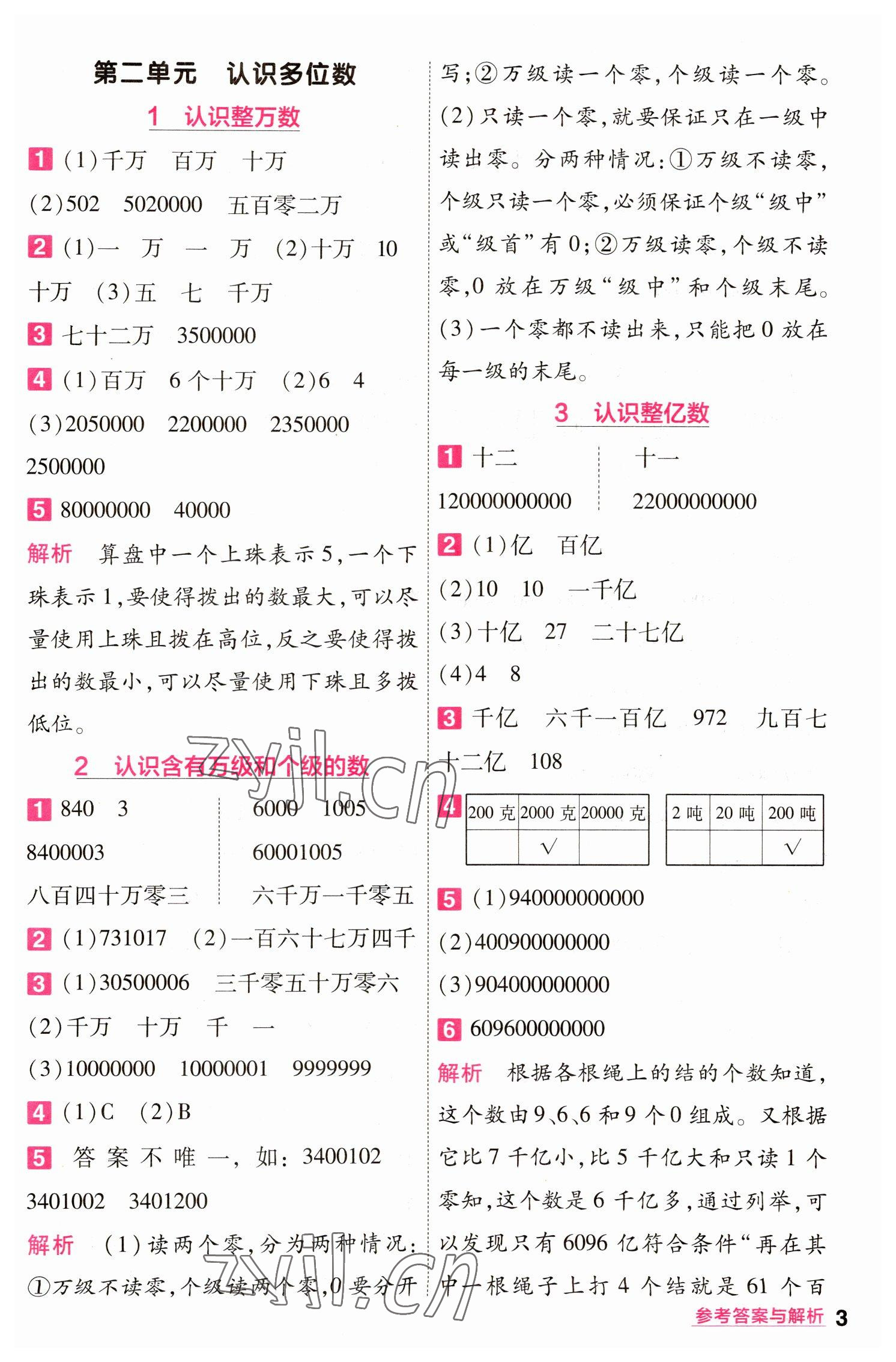 2023年一遍過四年級數(shù)學(xué)下冊蘇教版 第3頁