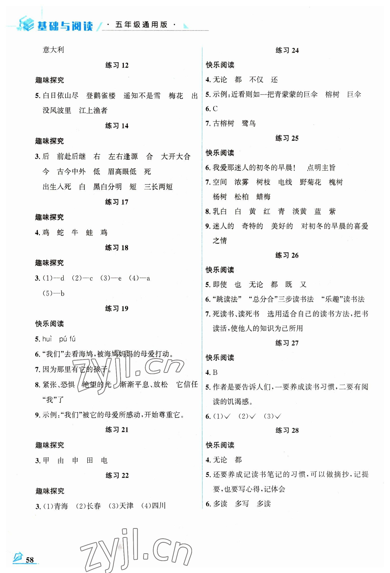 2023年名师讲坛智趣冬令营五年级语文通用版 第2页
