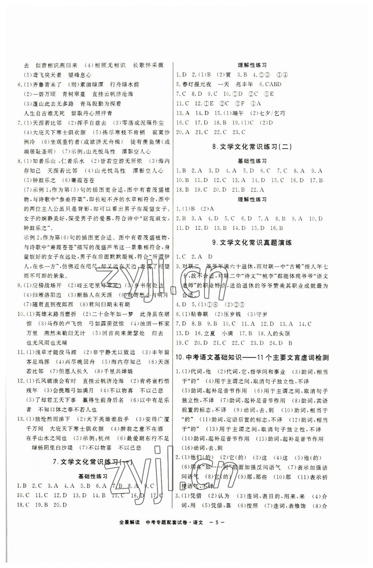 2023年中考復習全景解讀語文人教版 第5頁