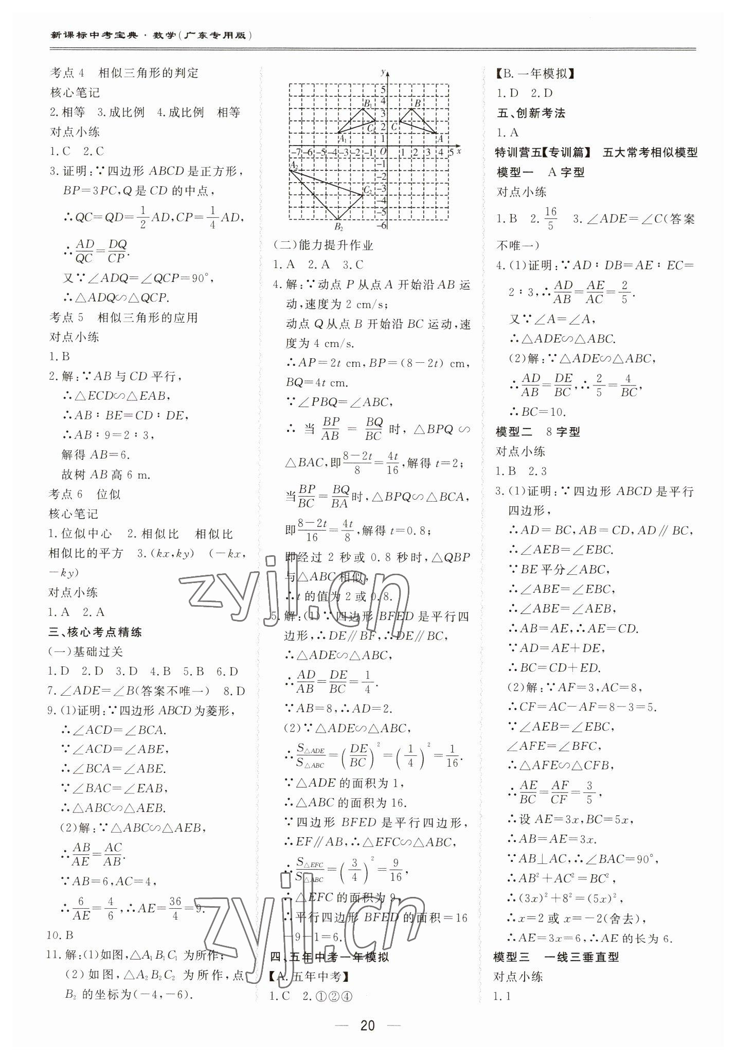 2023年新课标中考宝典数学广东专版 第20页