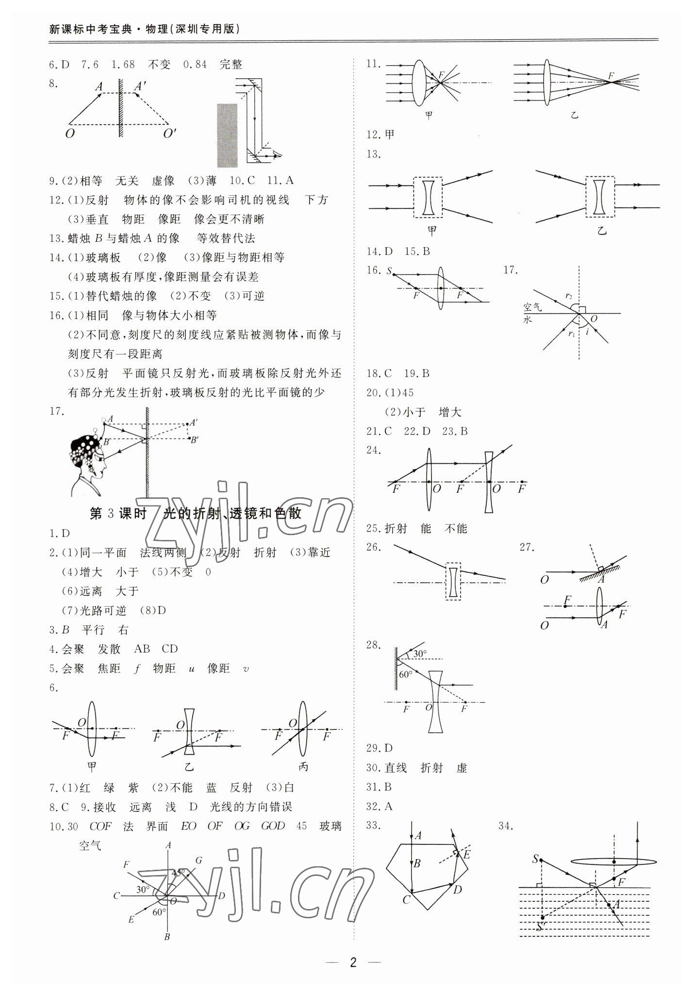 2023年新課標(biāo)中考寶典物理深圳專版 第2頁