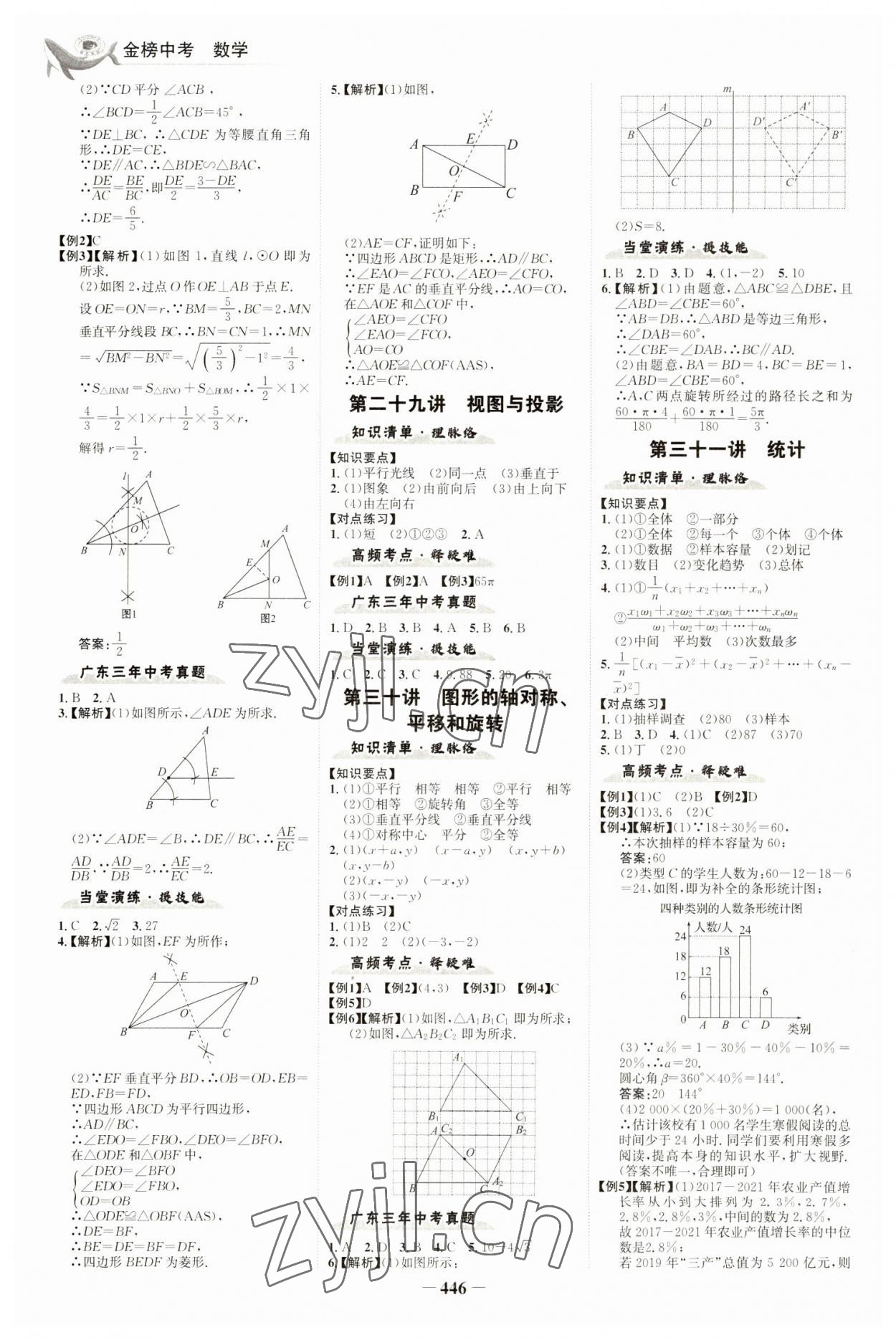 2023年世紀(jì)金榜金榜中考數(shù)學(xué)廣東專版 參考答案第17頁