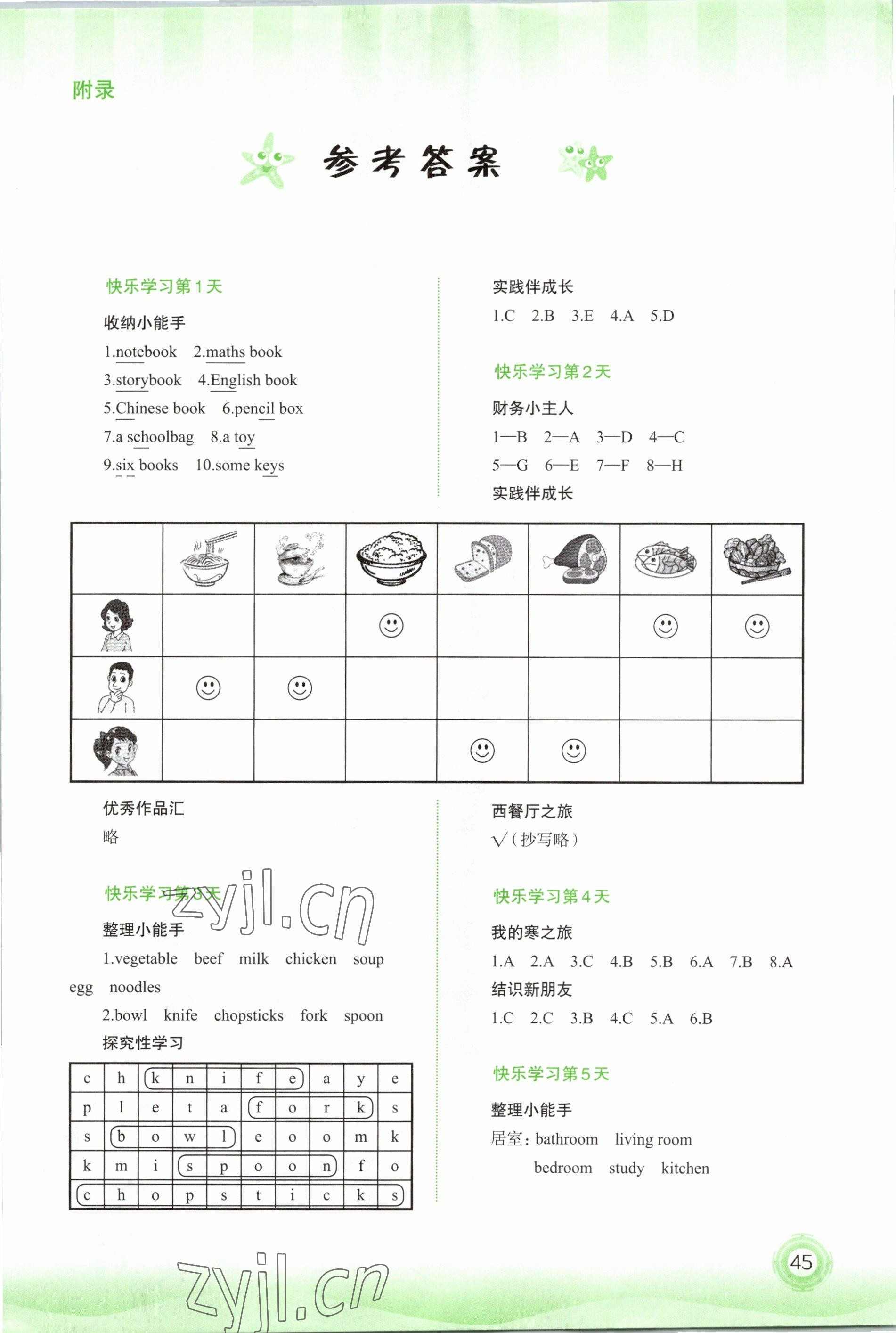 2023年快樂寒假?gòu)V西師范大學(xué)出版社四年級(jí)英語 第1頁(yè)