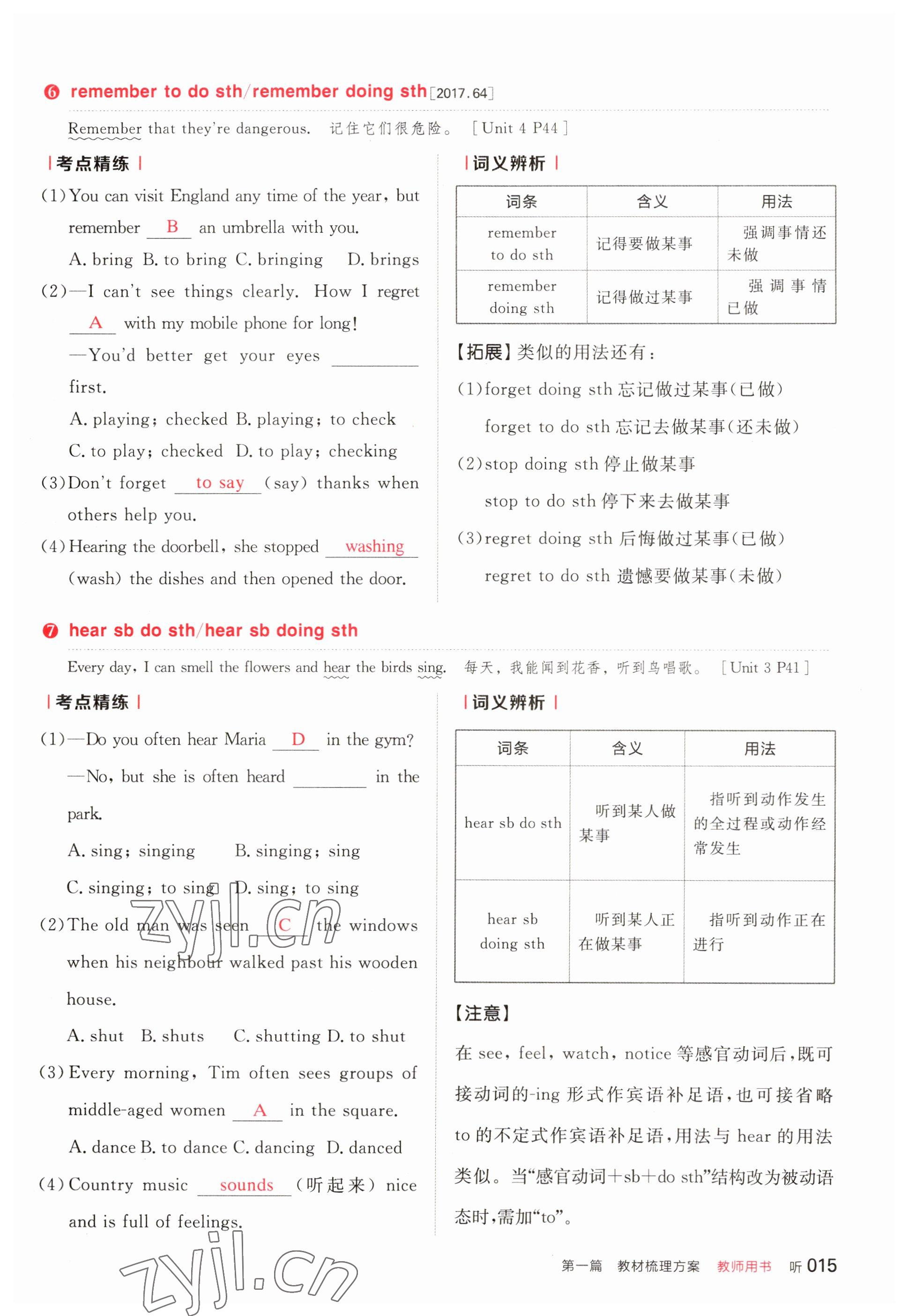 2023年全品中考復(fù)習(xí)方案英語(yǔ)宿遷專版 參考答案第15頁(yè)