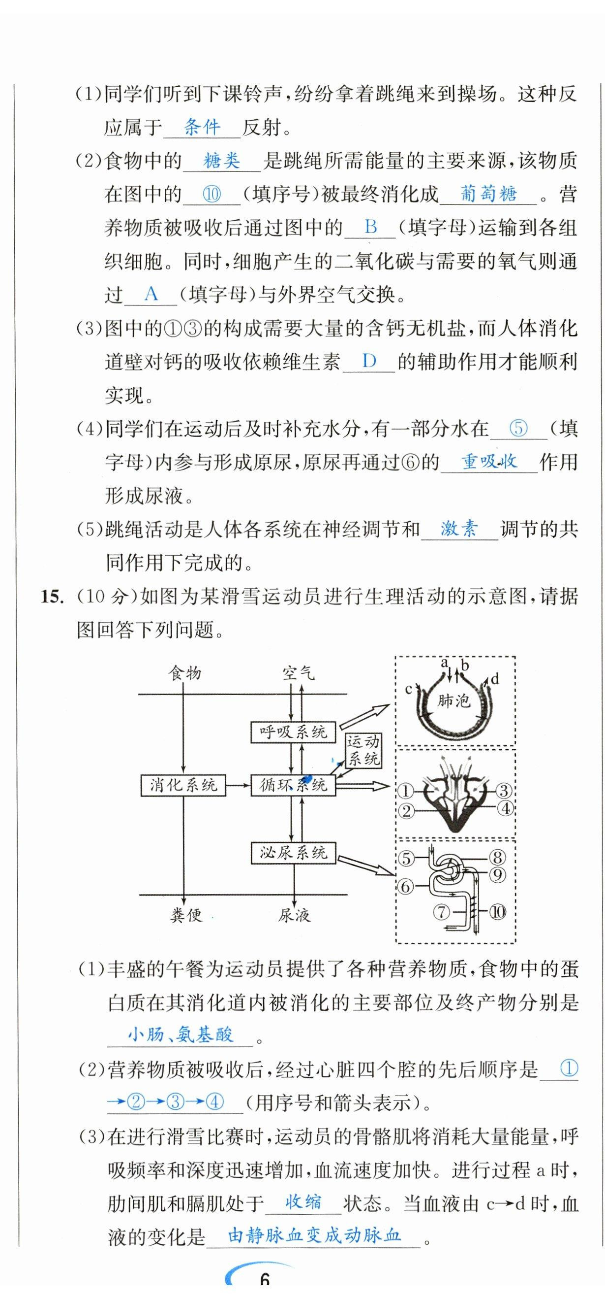 2023年決勝中考生物南充專版 參考答案第48頁