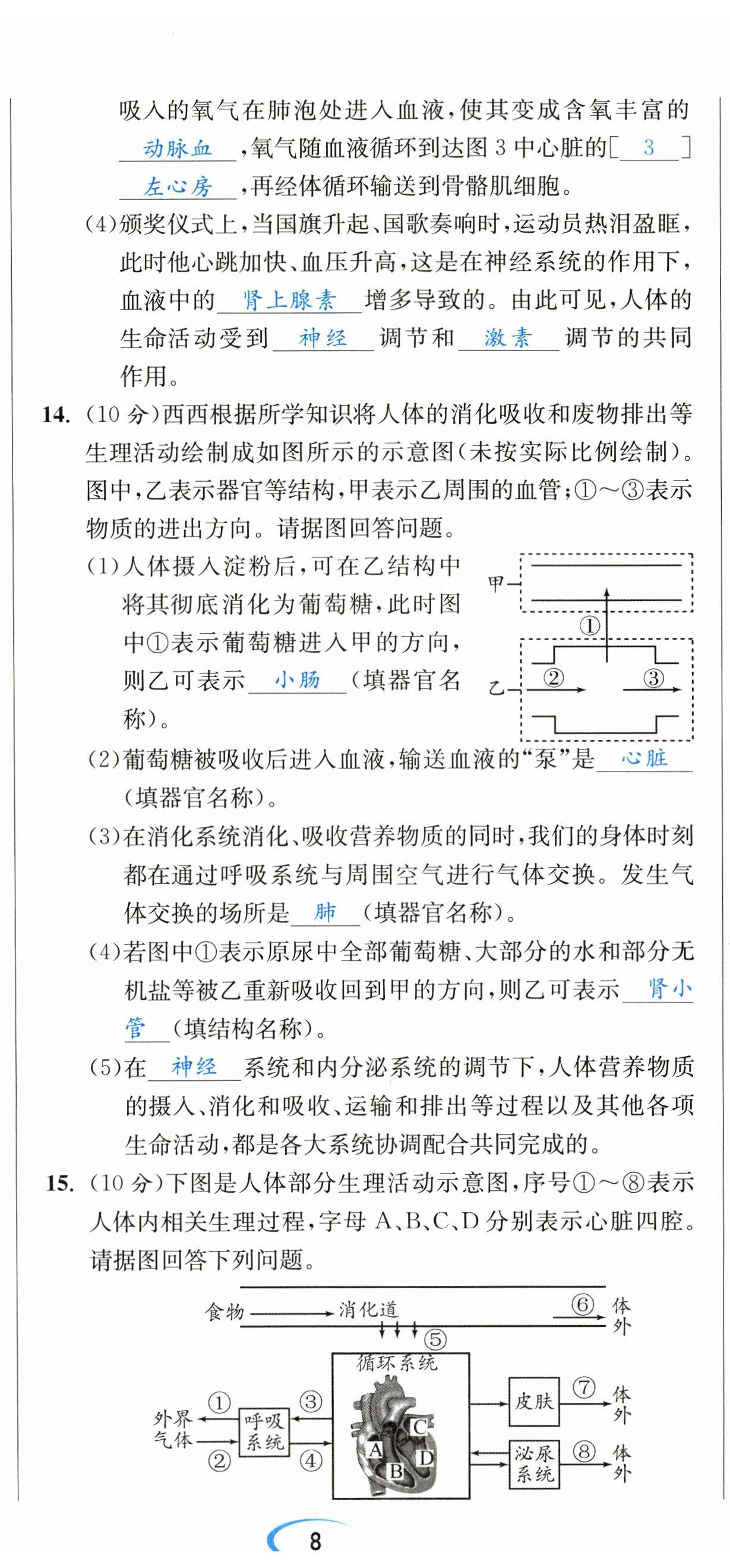 2023年決勝中考生物南充專版 參考答案第66頁