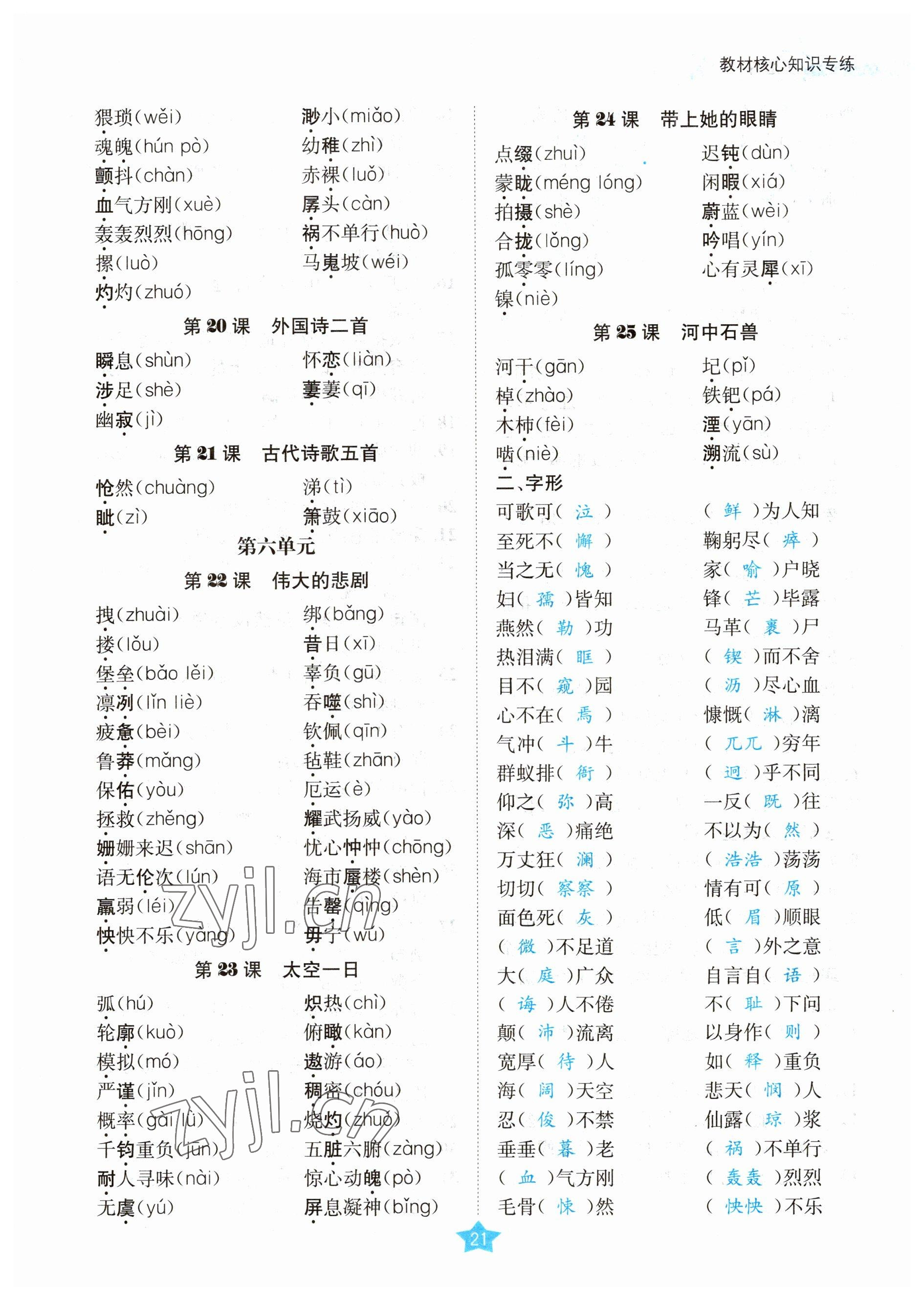 2023年決勝中考語文南充專版 參考答案第44頁