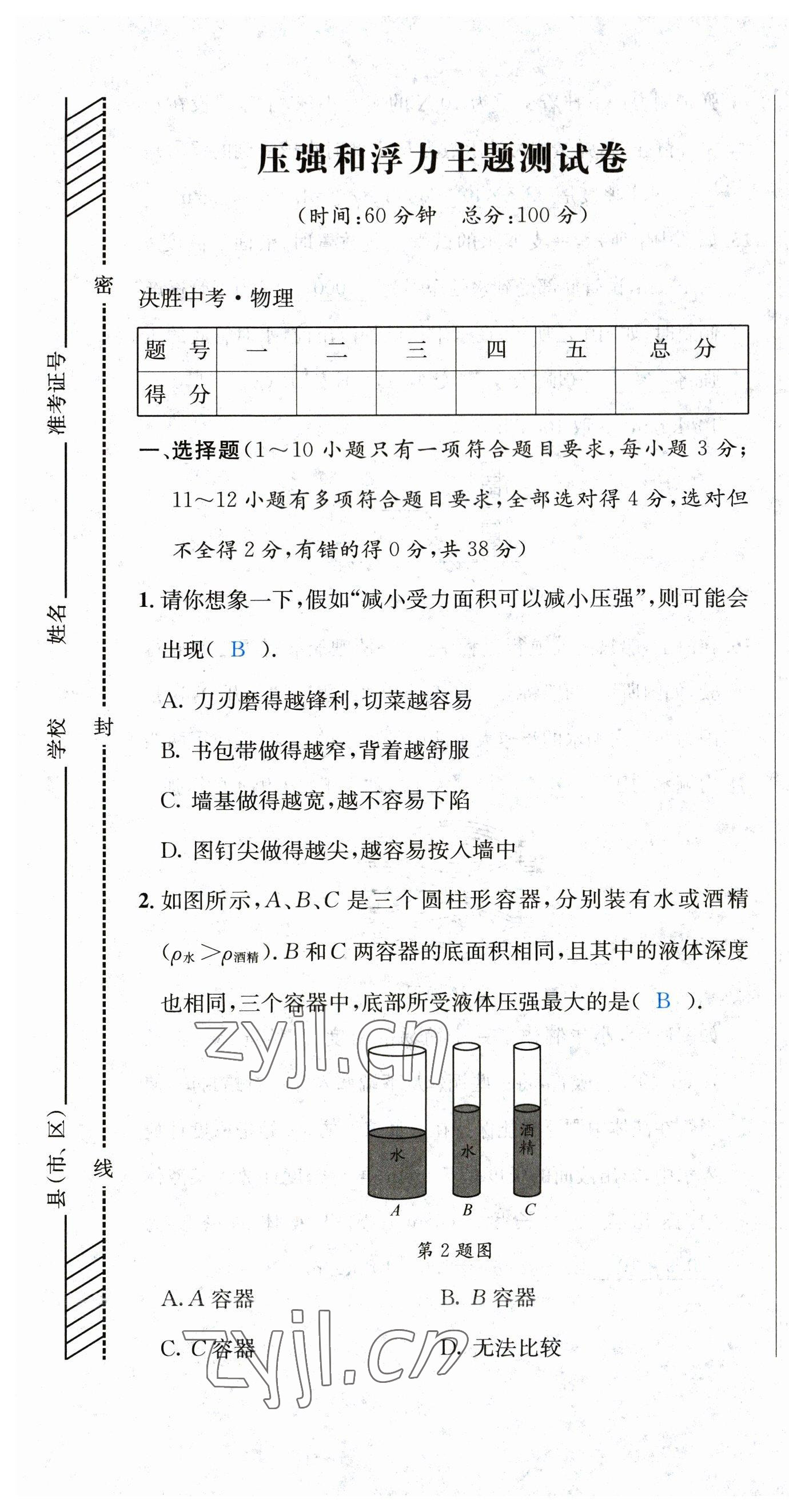 2023年决胜中考物理南充专版 第25页