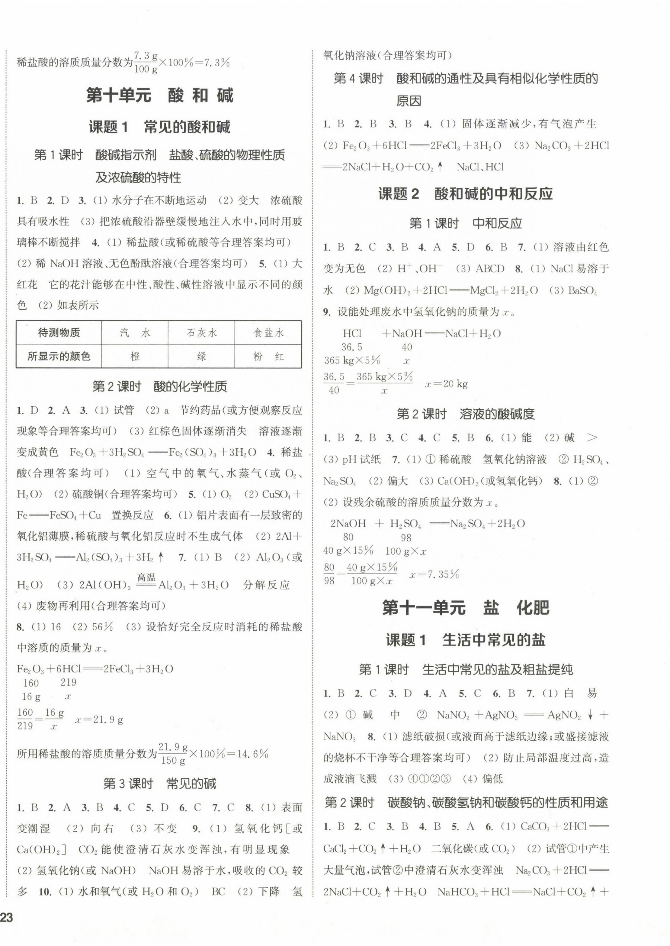 2023年通城學典課時作業(yè)本九年級化學下冊人教版 第2頁