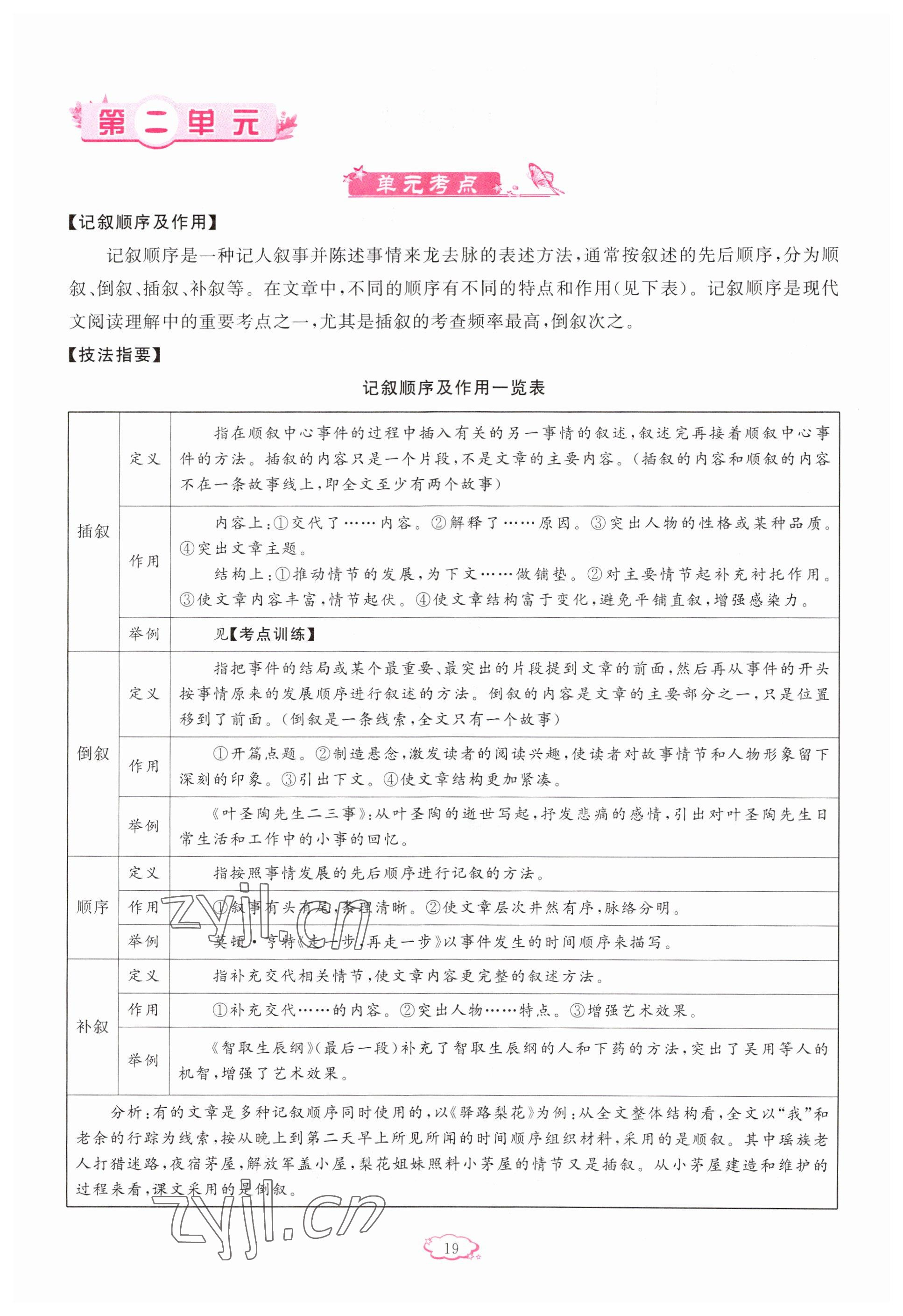 2023年啟航新課堂八年級語文下冊人教版 參考答案第19頁