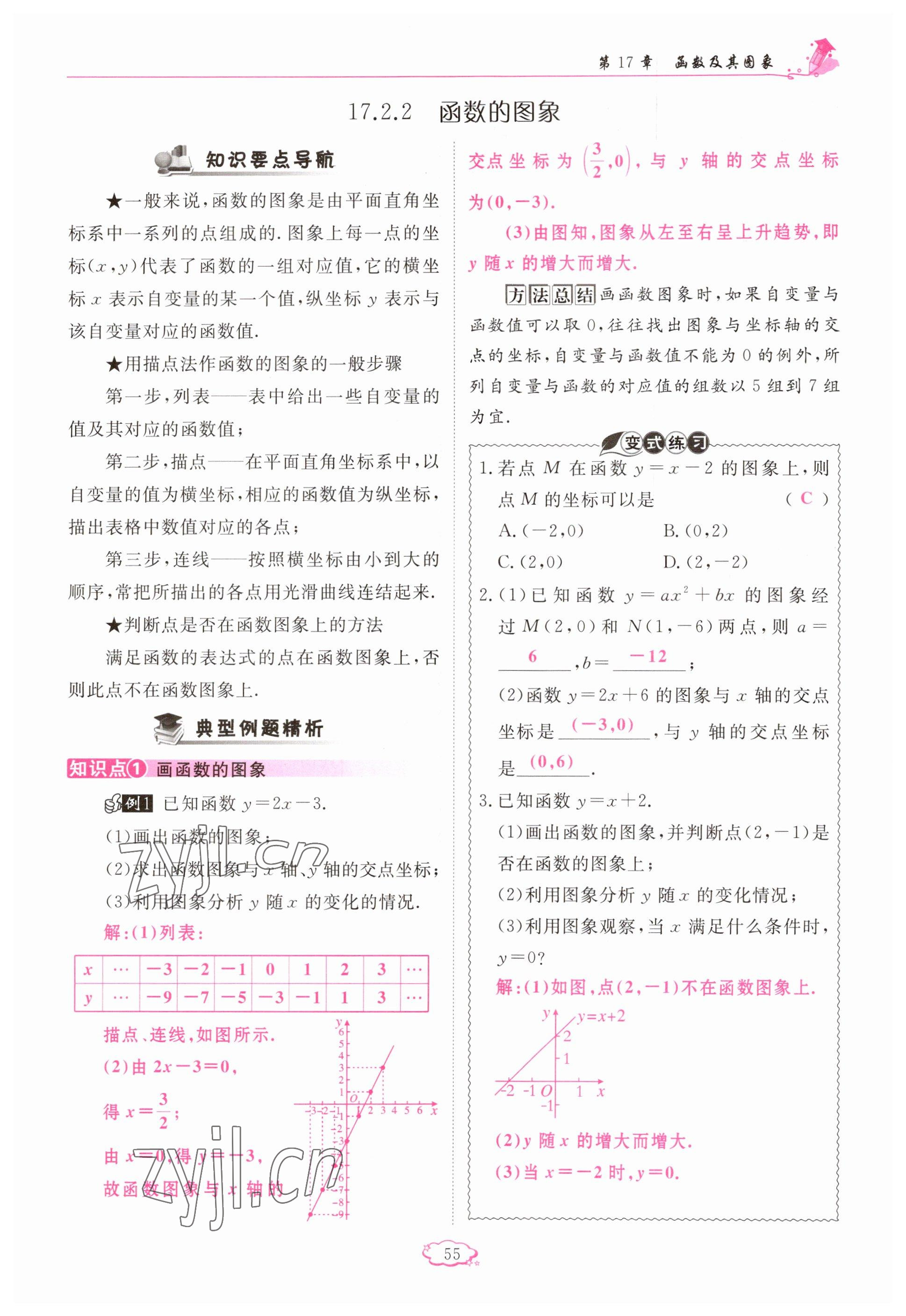 2023年啟航新課堂八年級(jí)數(shù)學(xué)下冊(cè)華師大版 參考答案第55頁(yè)