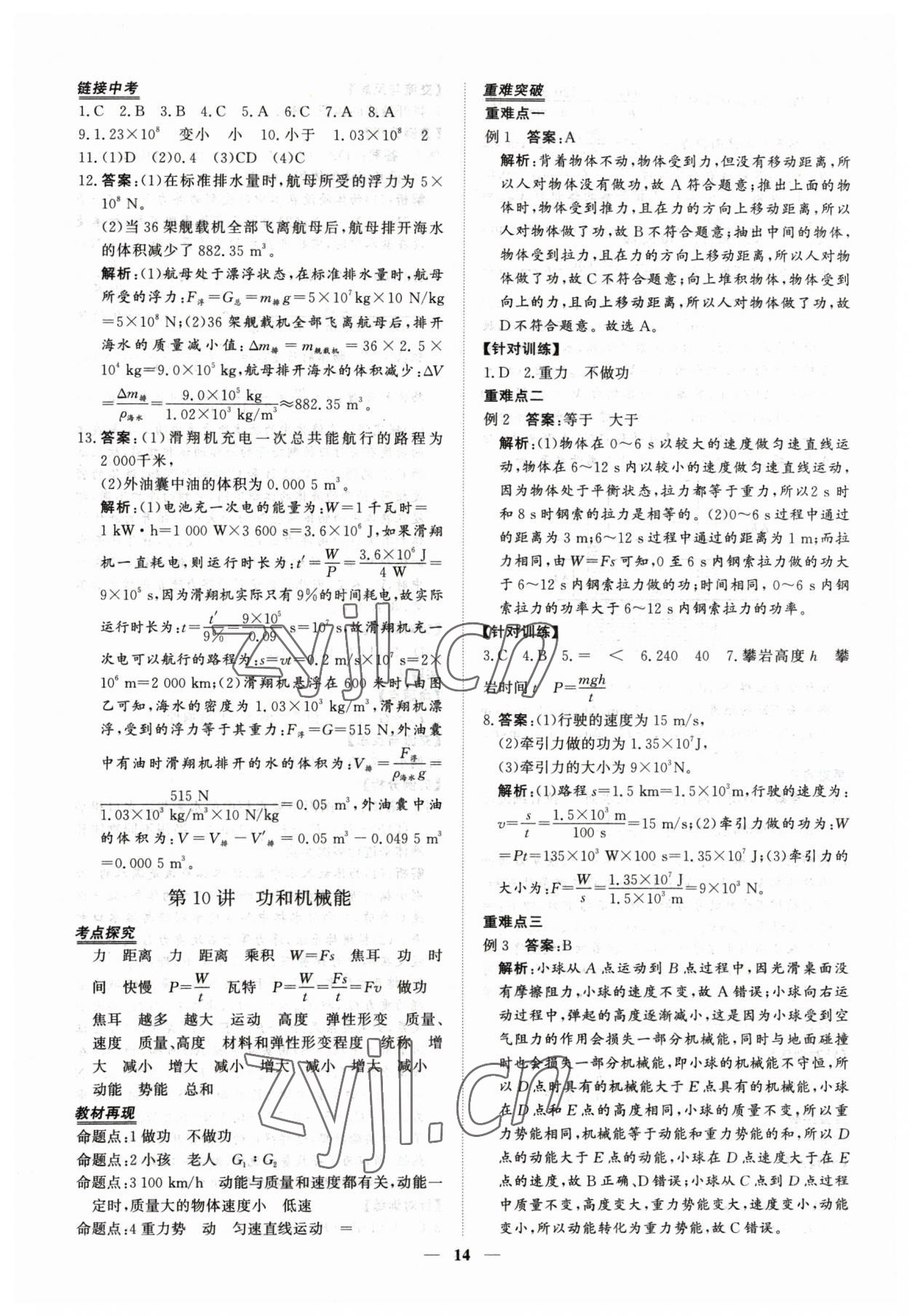 2023年青于藍(lán)課堂中考總復(fù)習(xí)物理 第14頁