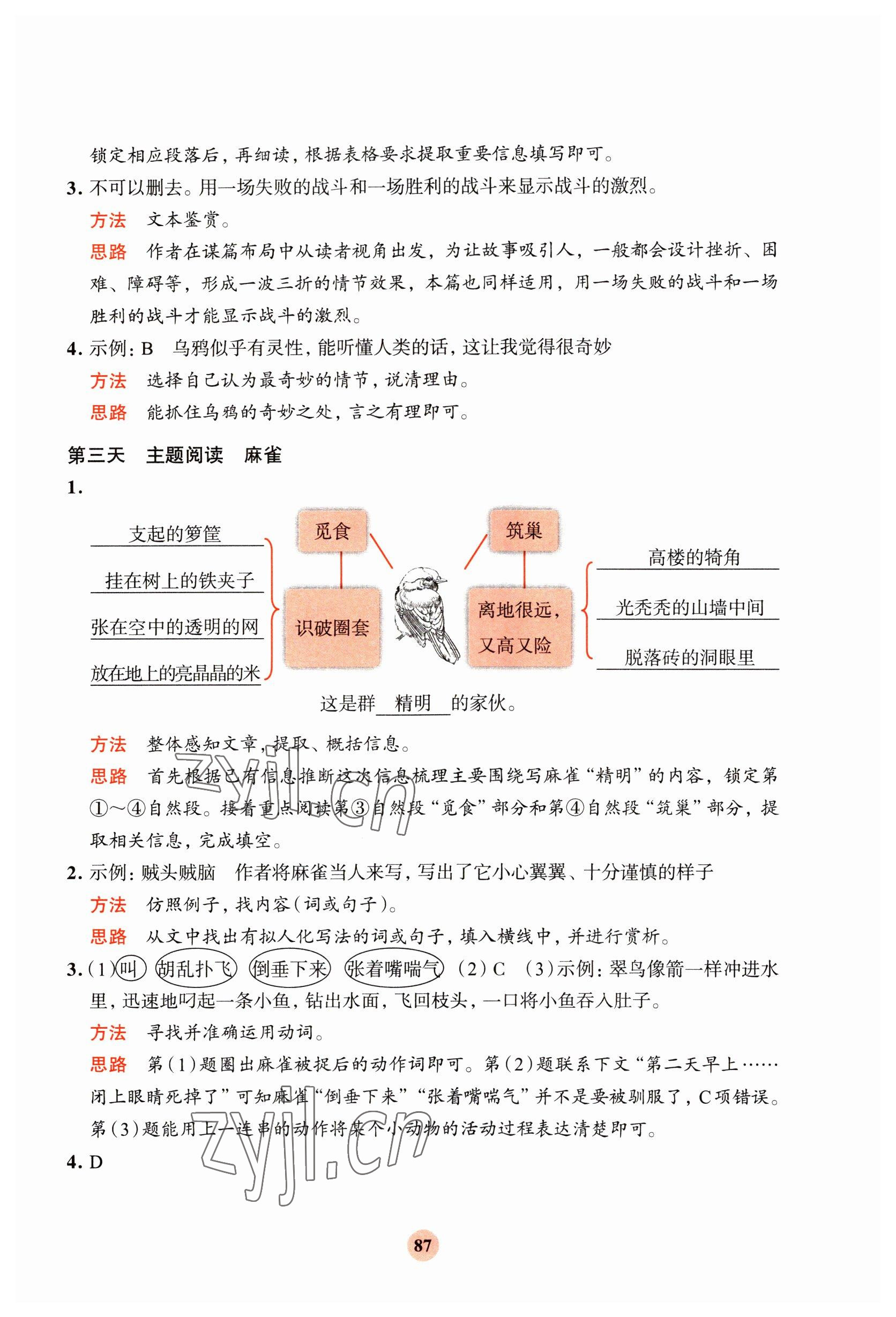 2023年知行合寒假阅读与习训三年级语文 第5页