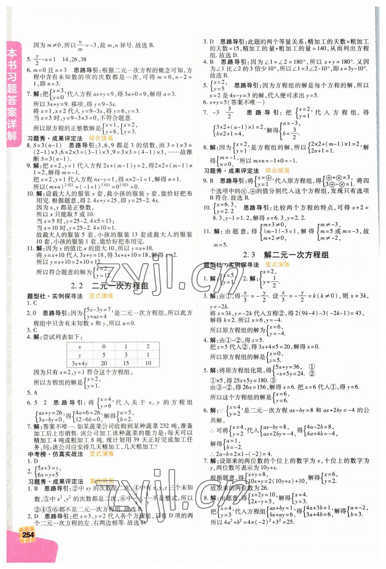 2023年倍速學習法七年級數(shù)學下冊浙教版 第6頁