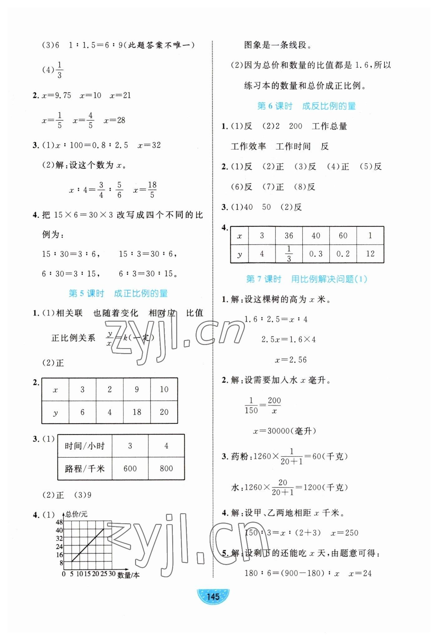 2023年黃岡名師天天練六年級數(shù)學(xué)下冊青島版 第7頁