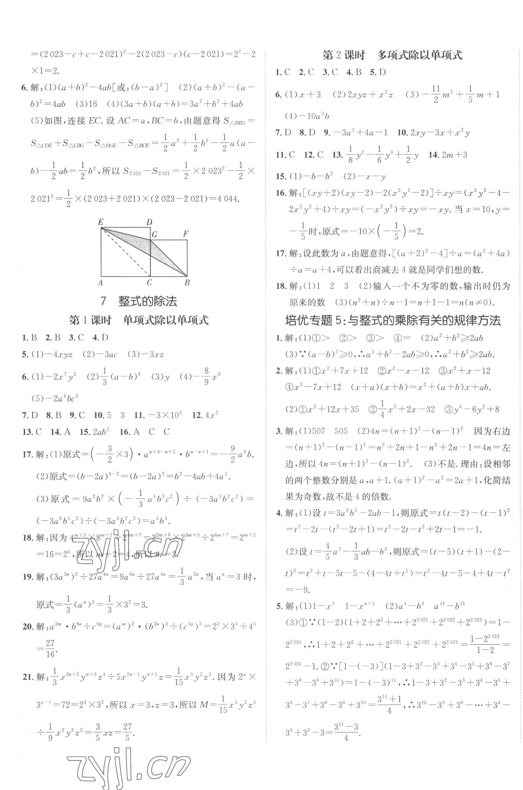 2023年同行学案学练测七年级数学下册北师大版青岛专版 第5页