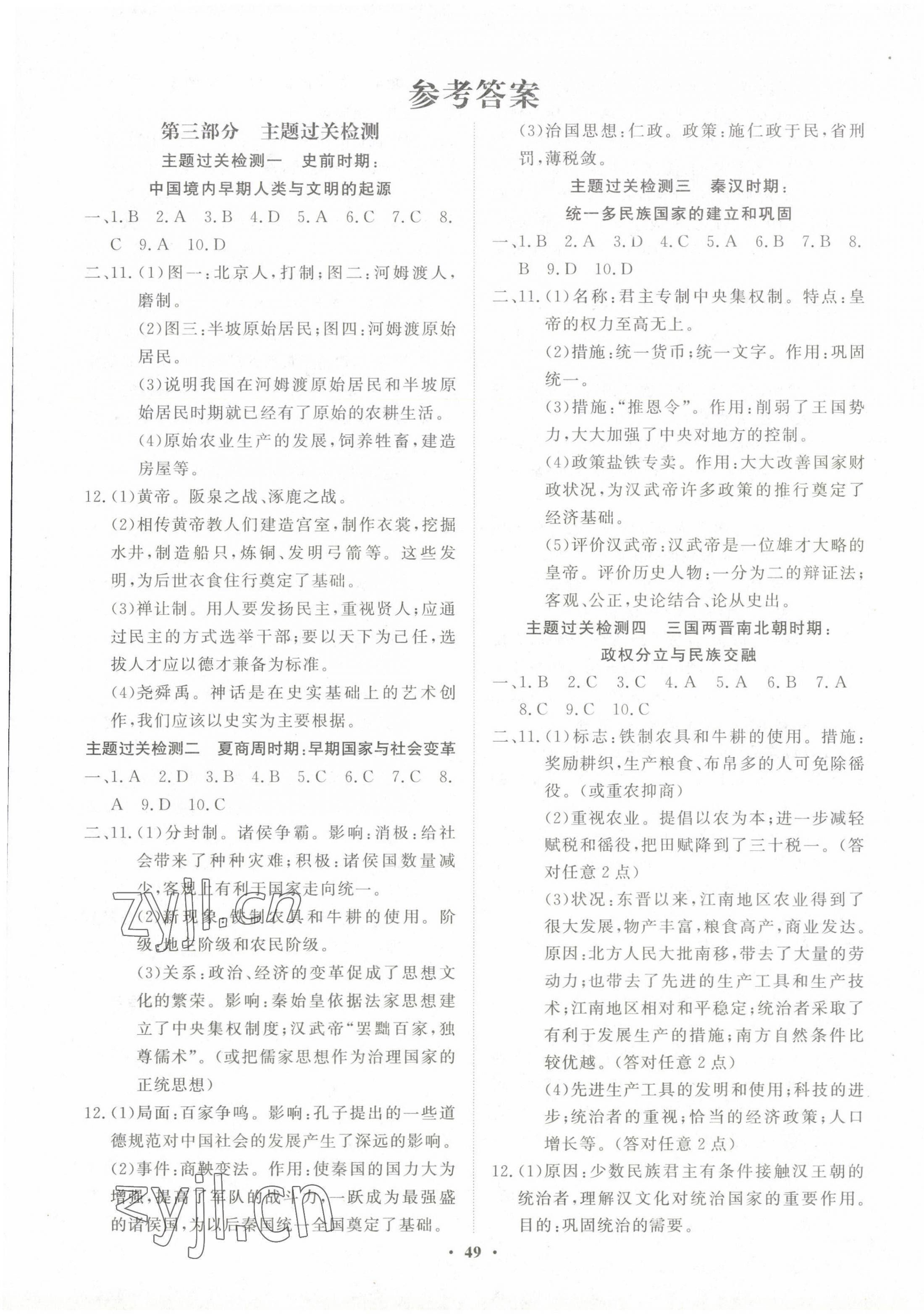 2023年青于藍(lán)課堂中考總復(fù)習(xí)歷史 第1頁(yè)
