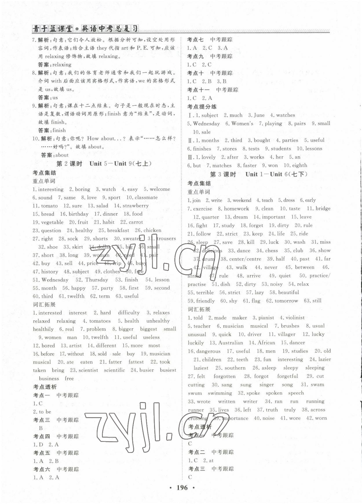2023年青于蓝课堂中考总复习英语 第2页