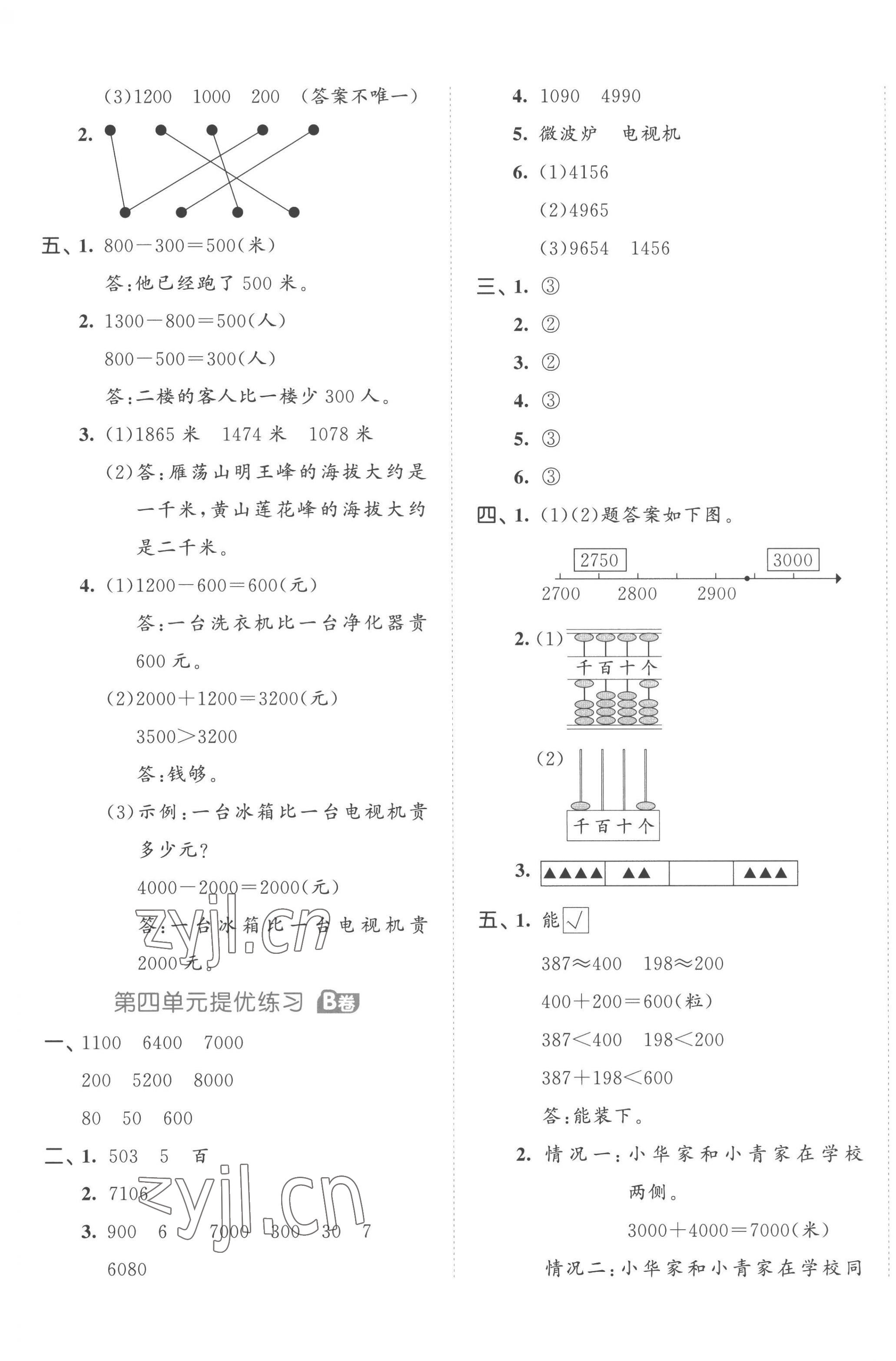 2023年53全優(yōu)卷二年級數(shù)學(xué)下冊蘇教版 第5頁