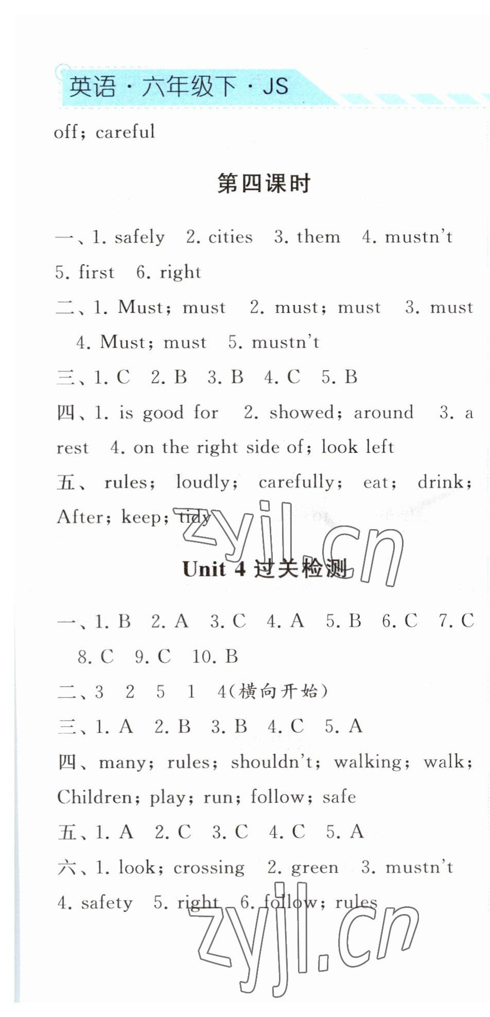 2023年經(jīng)綸學(xué)典課時作業(yè)六年級英語下冊譯林版 第13頁