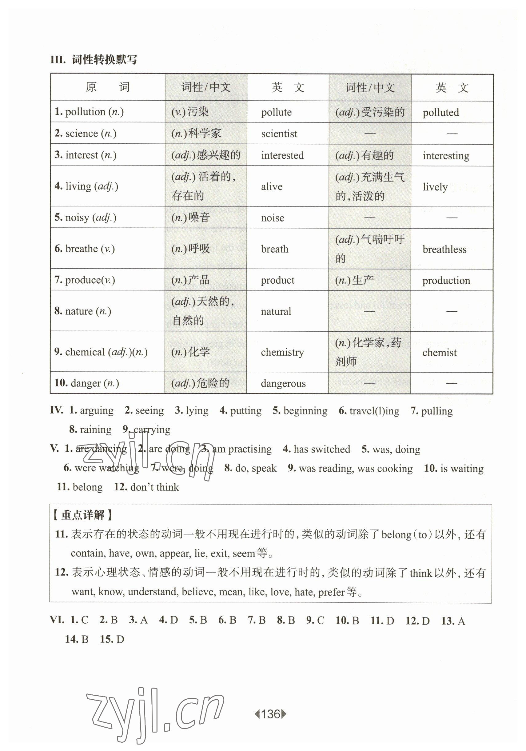 2023年華東師大版一課一練八年級英語下冊滬教版五四制 參考答案第2頁