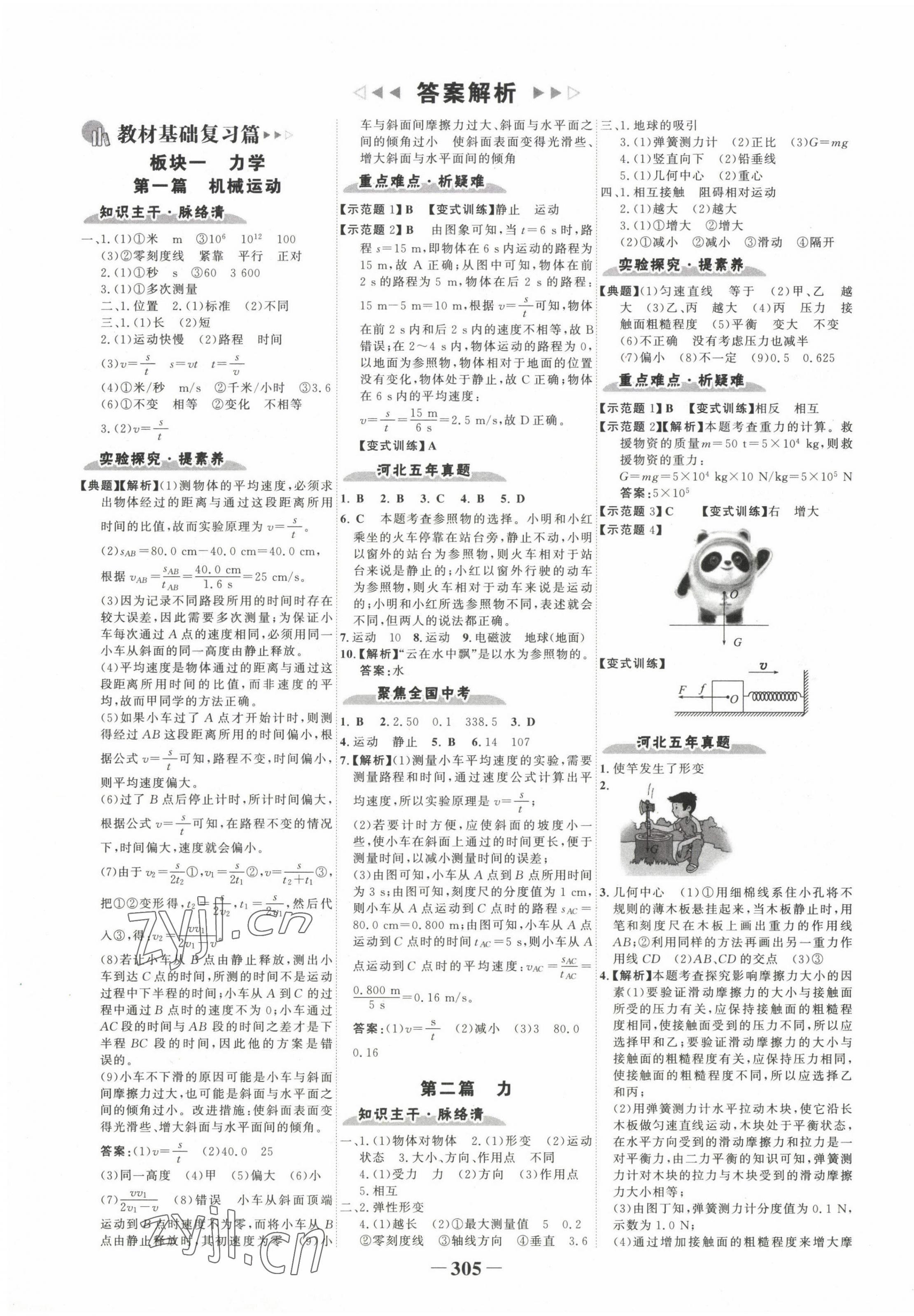 2023年世纪金榜金榜中考物理河北专版 第1页