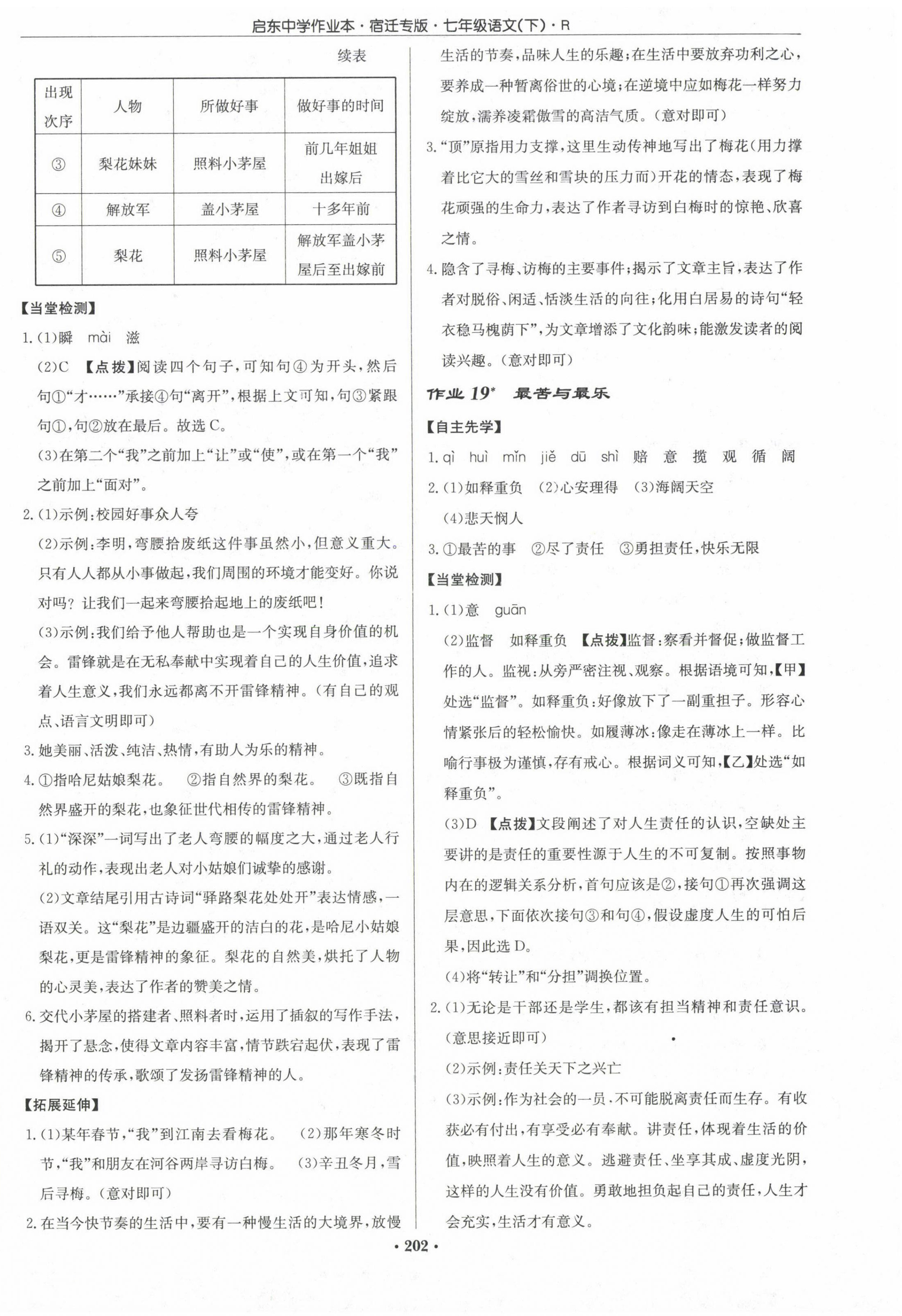 2023年啟東中學作業(yè)本七年級語文下冊人教版宿遷專版 第10頁