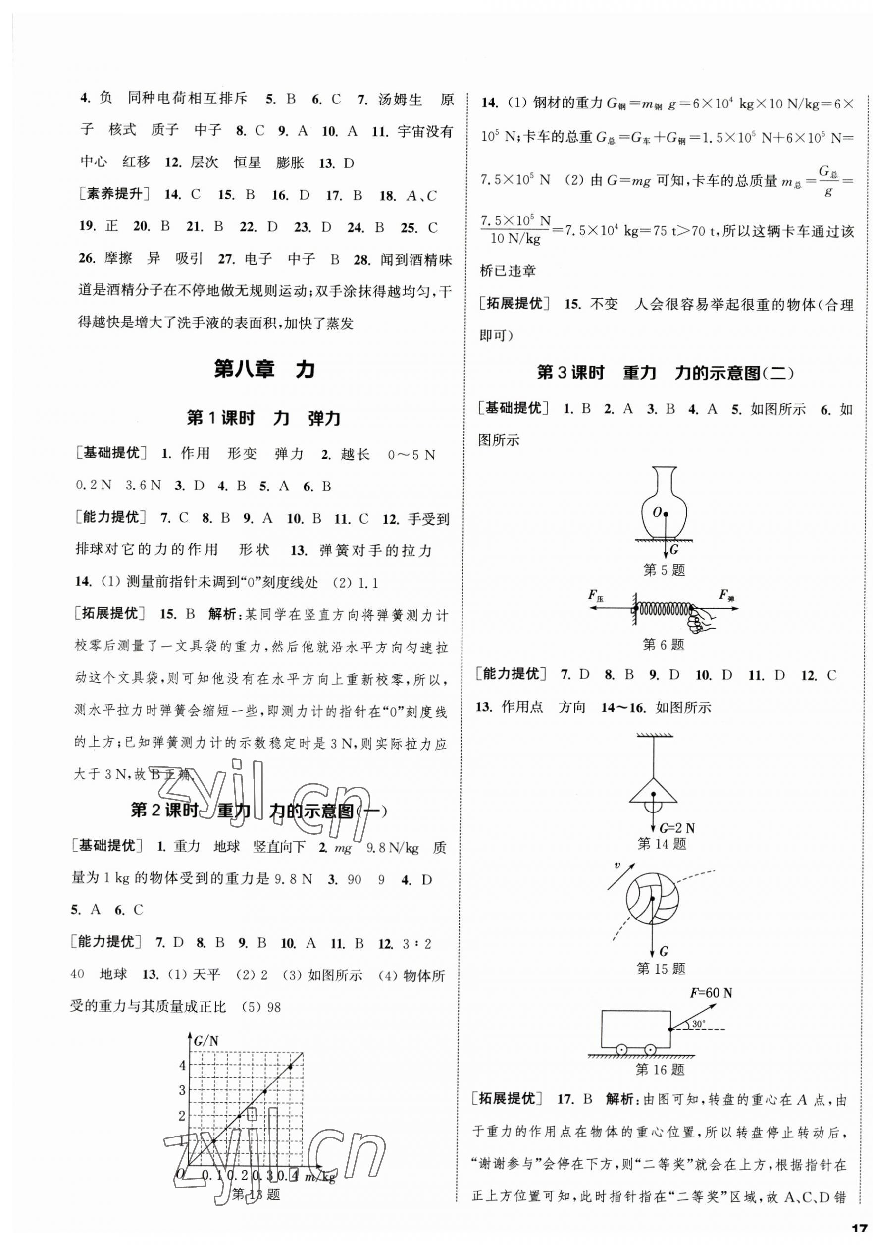 2023年金鑰匙提優(yōu)訓(xùn)練課課練八年級(jí)物理下冊(cè)蘇科版徐州專(zhuān)版 第5頁(yè)