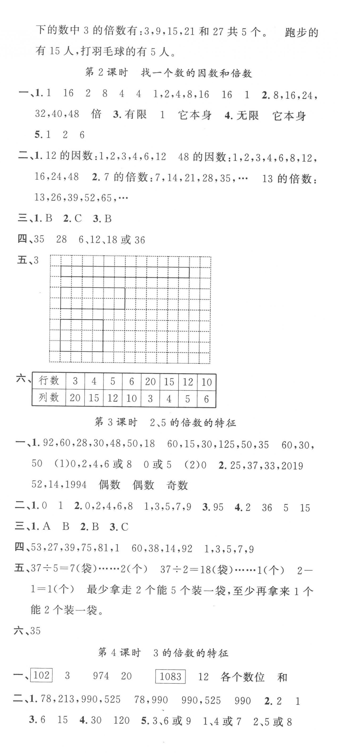 2023年名校课堂五年级数学下册人教版 第2页