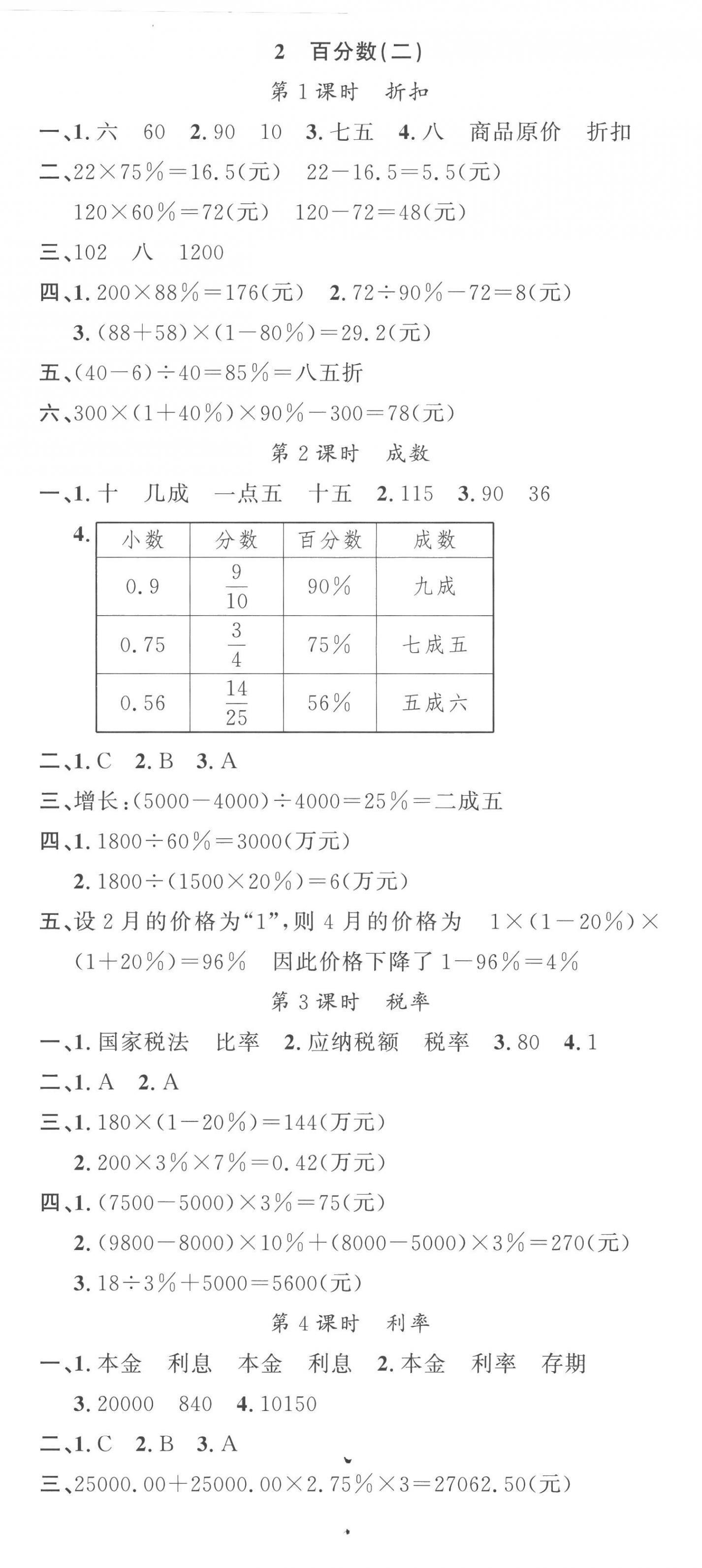 2023年名校課堂六年級(jí)數(shù)學(xué)下冊(cè)人教版 第2頁(yè)