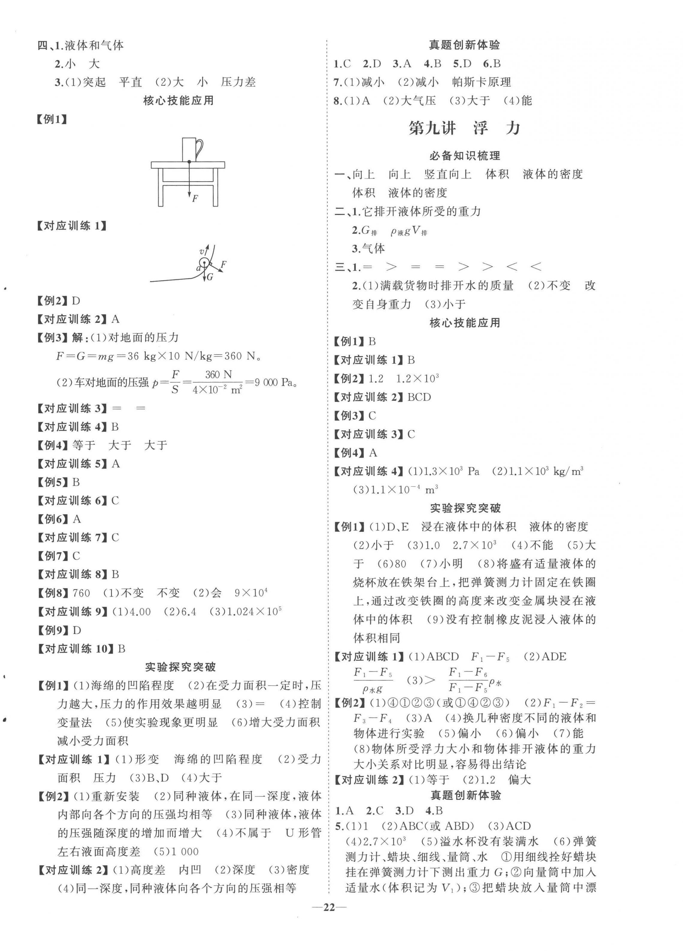 2023年初中總復(fù)習(xí)手冊(cè)山東人民出版社物理滬科版 第6頁