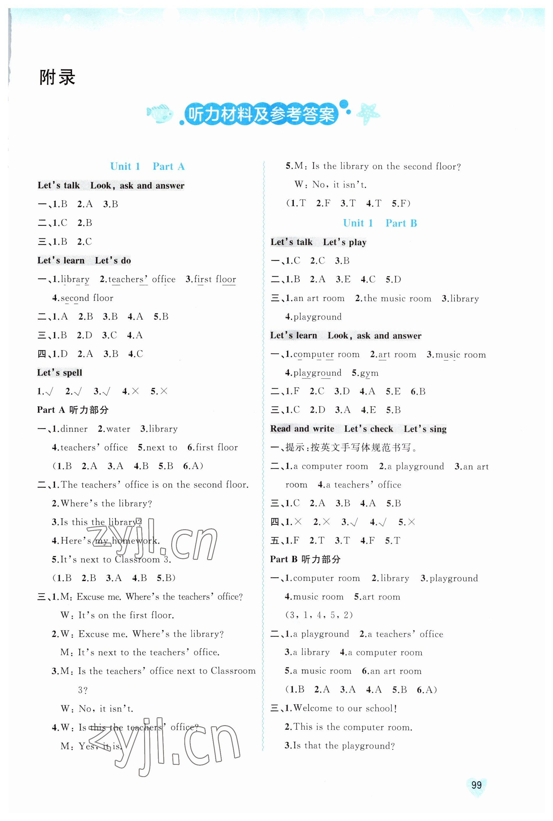 2023年新課程學(xué)習(xí)與測評同步學(xué)習(xí)四年級英語下冊人教版 第1頁