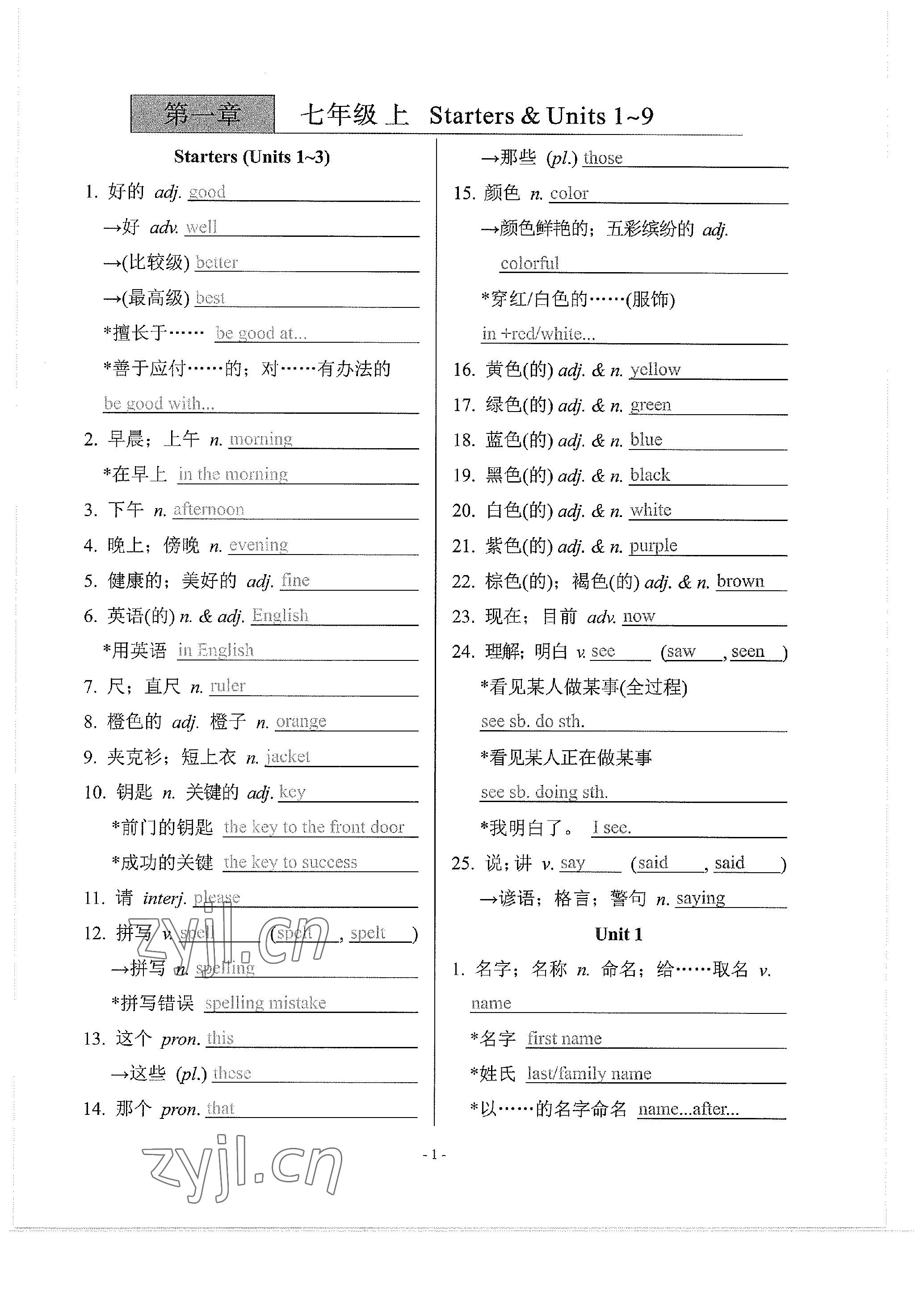 2023年學程先鋒中考總復習英語 參考答案第4頁