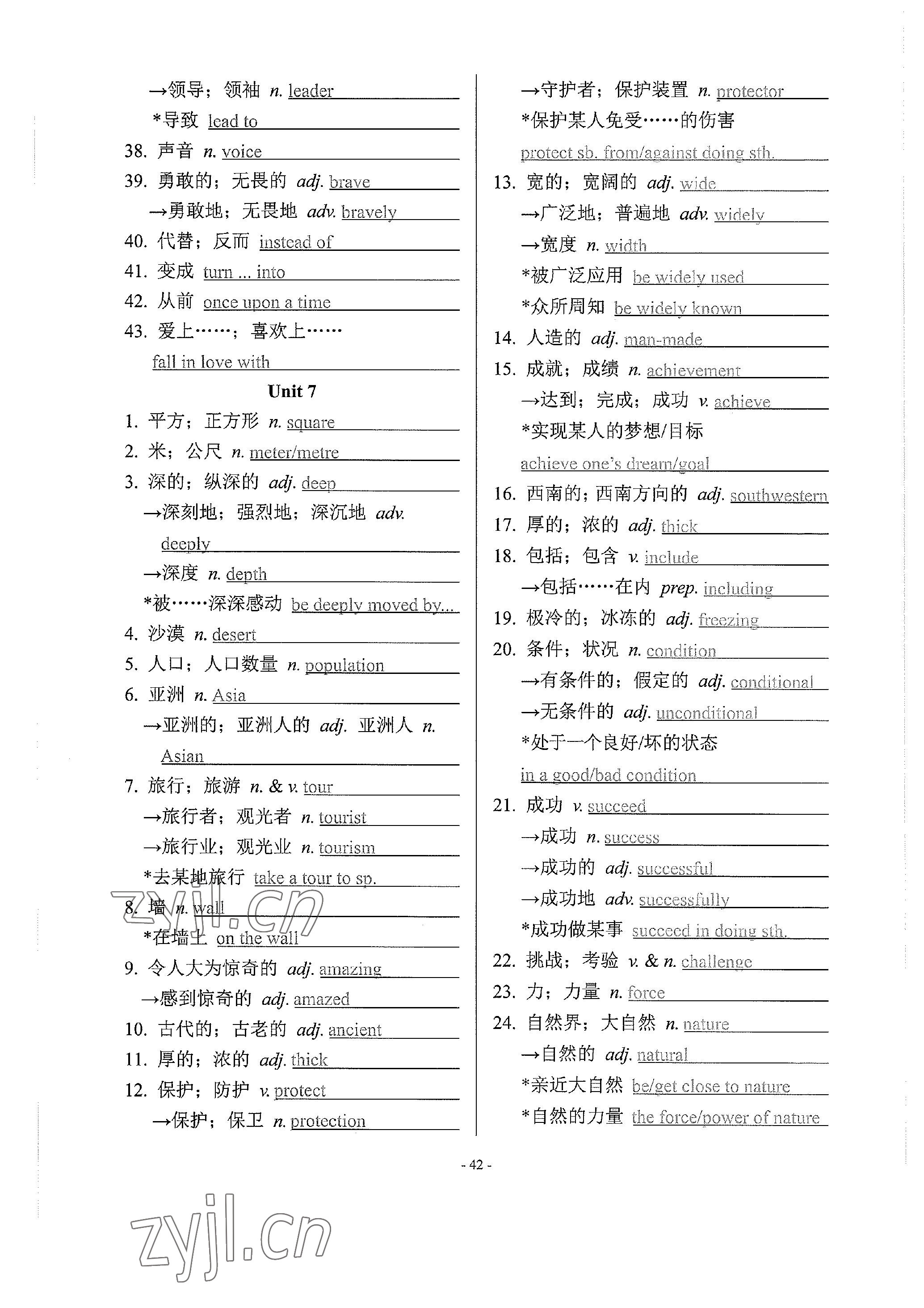 2023年學程先鋒中考總復習英語 參考答案第86頁