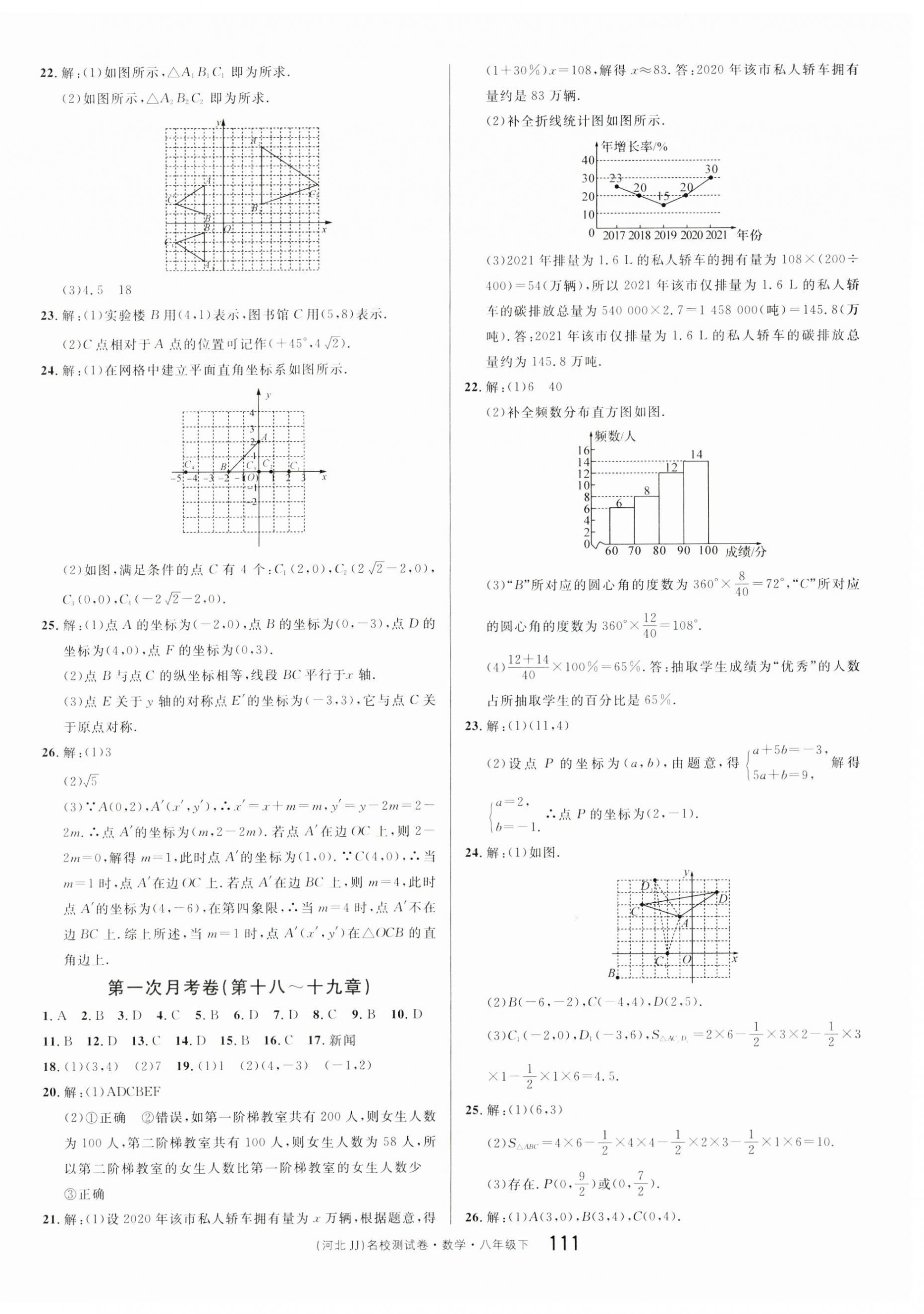 2023年名校測試卷廣東經濟出版社八年級數(shù)學下冊冀教版河北專版 第3頁