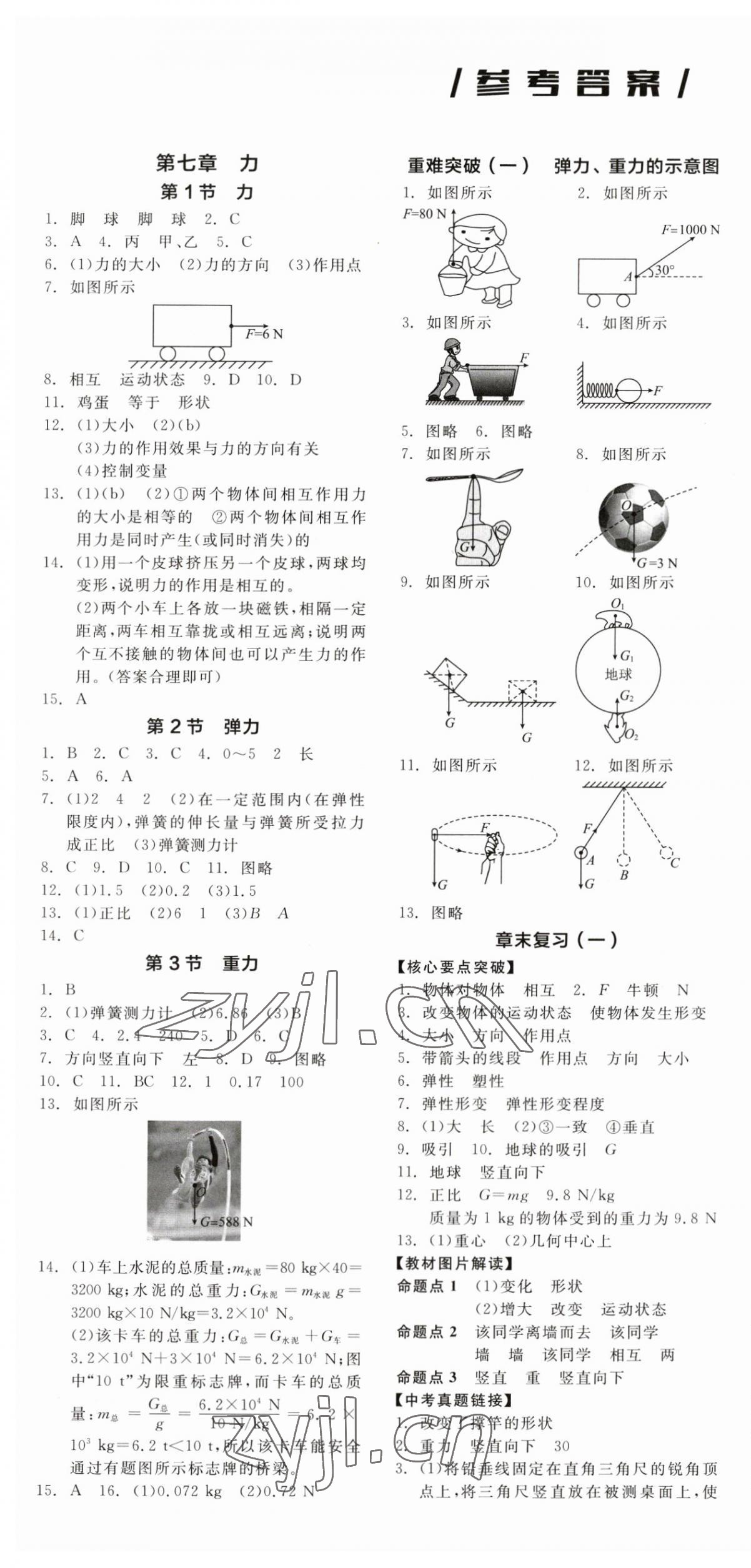 2023年名校课堂八年级物理下册人教版河北专版 第1页