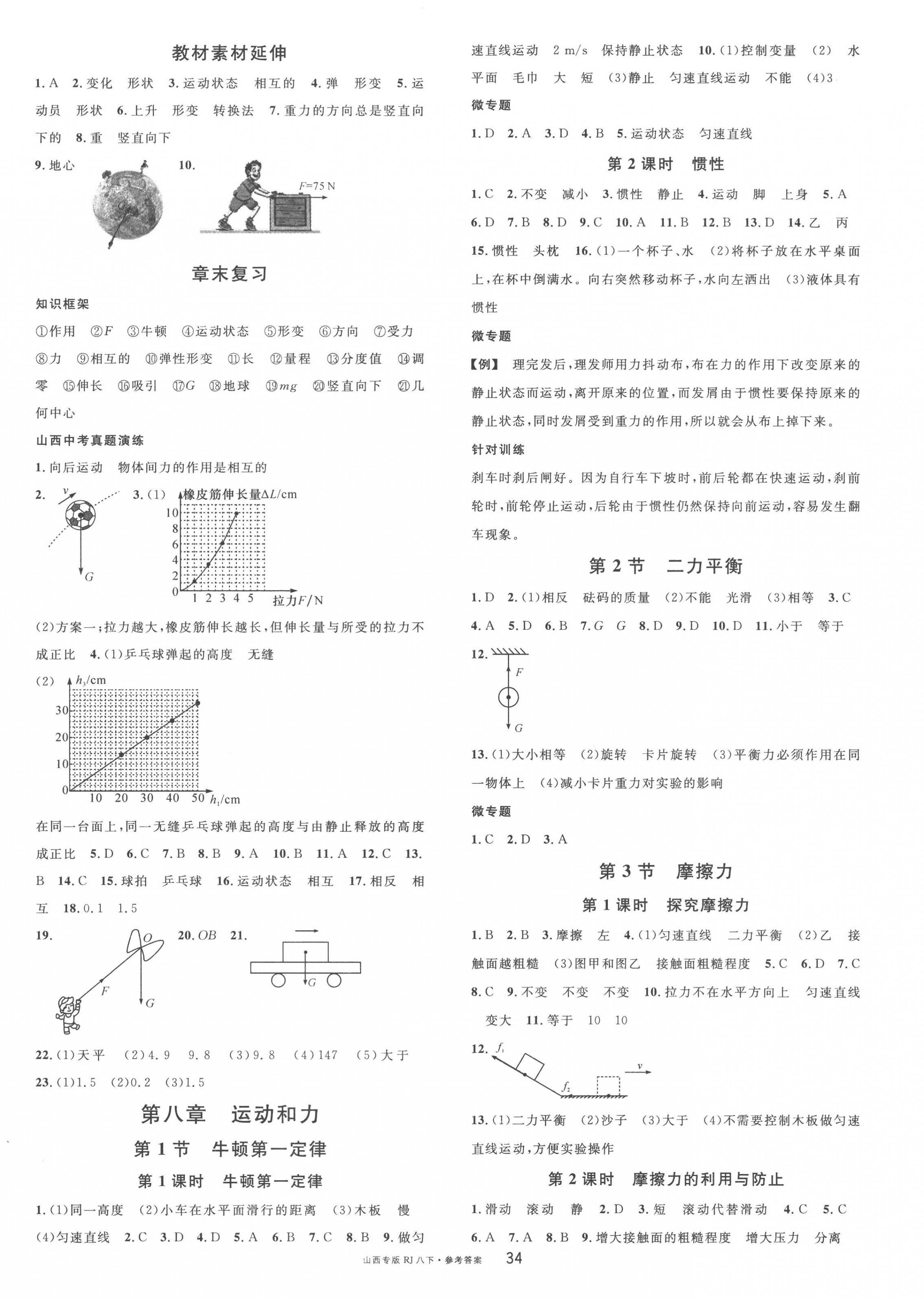 2023年名校課堂八年級(jí)物理下冊(cè)人教版山西專版 第2頁(yè)