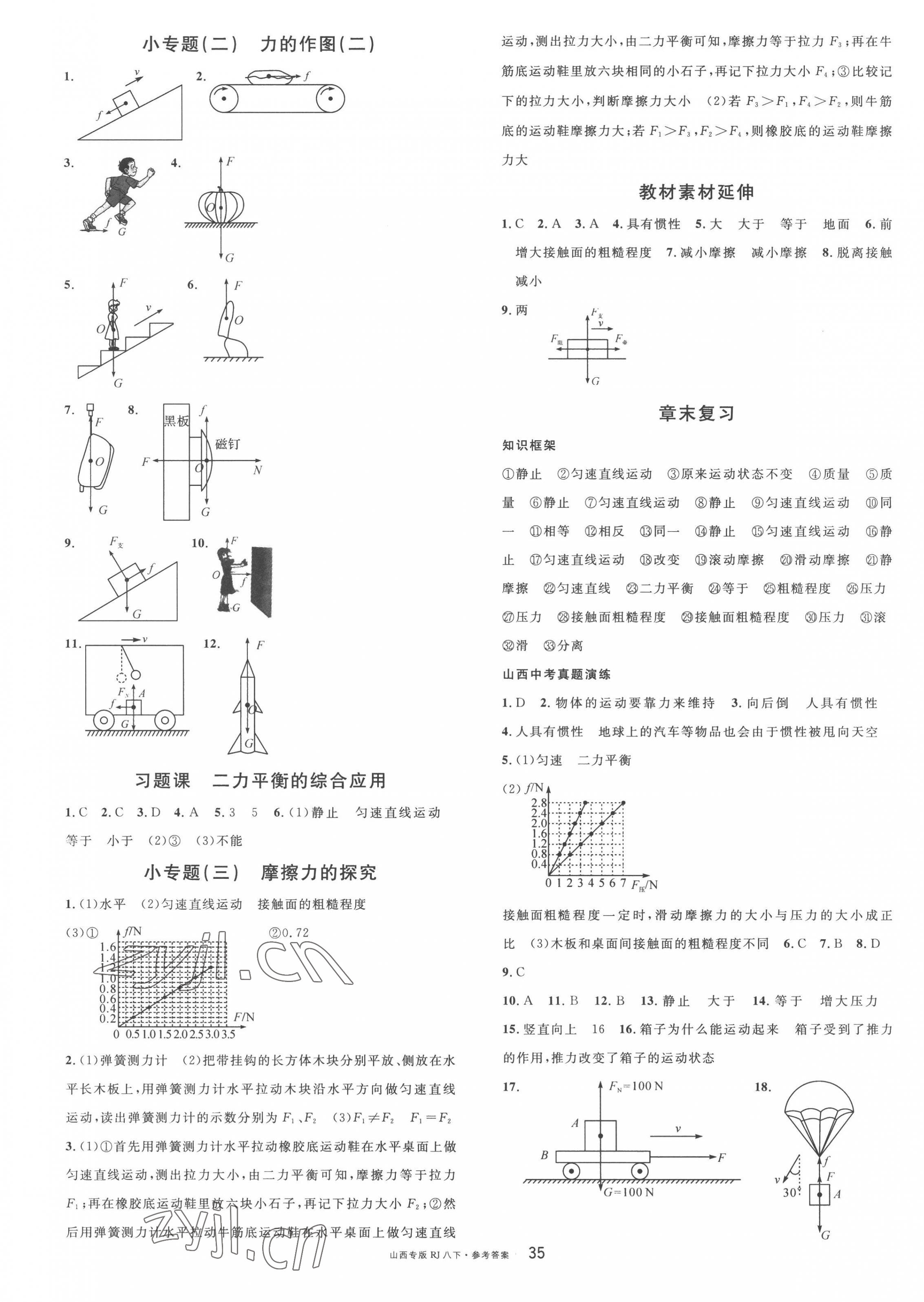 2023年名校课堂八年级物理下册人教版山西专版 第3页