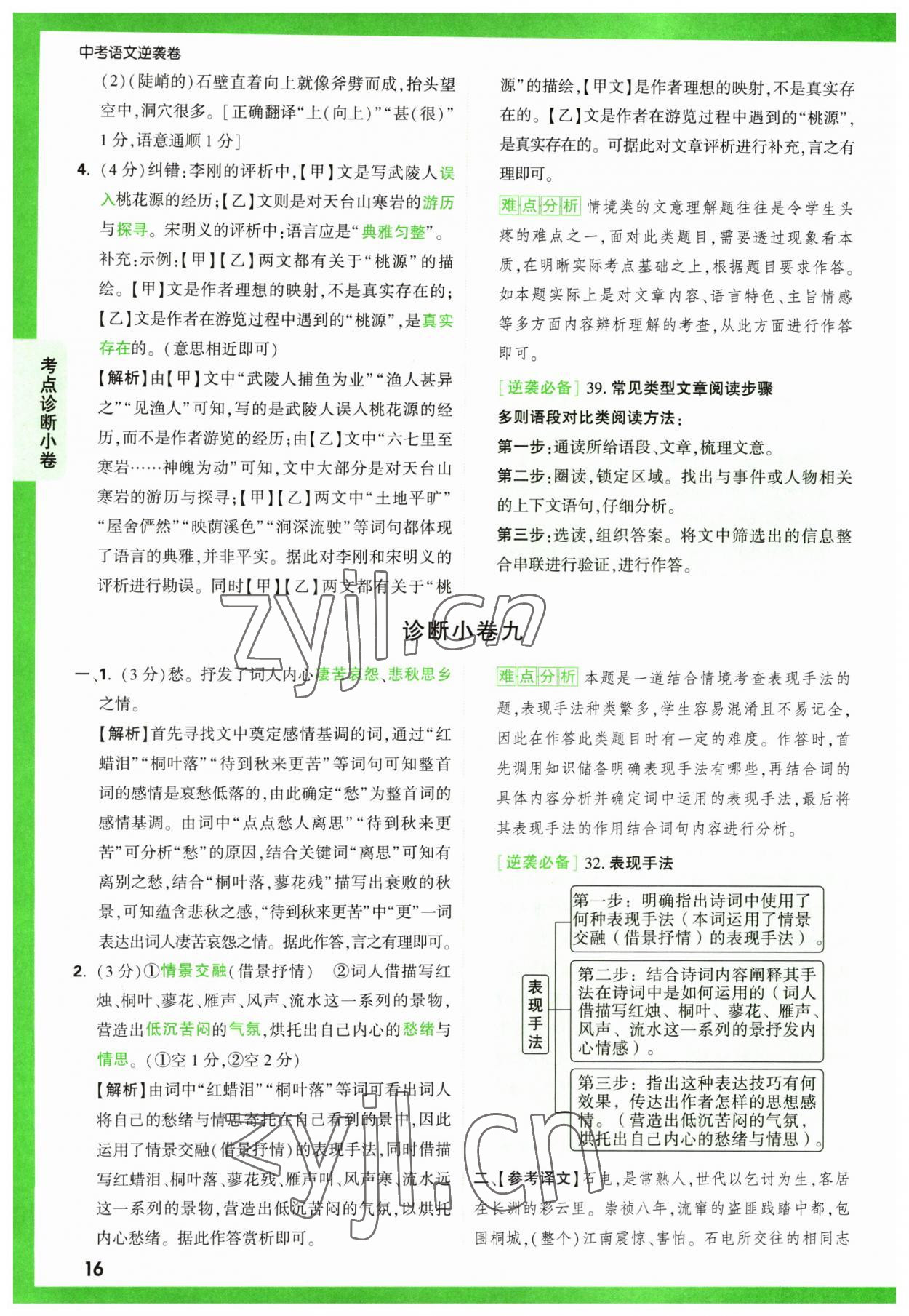 2023年萬(wàn)唯中考逆襲卷語(yǔ)文 第16頁(yè)