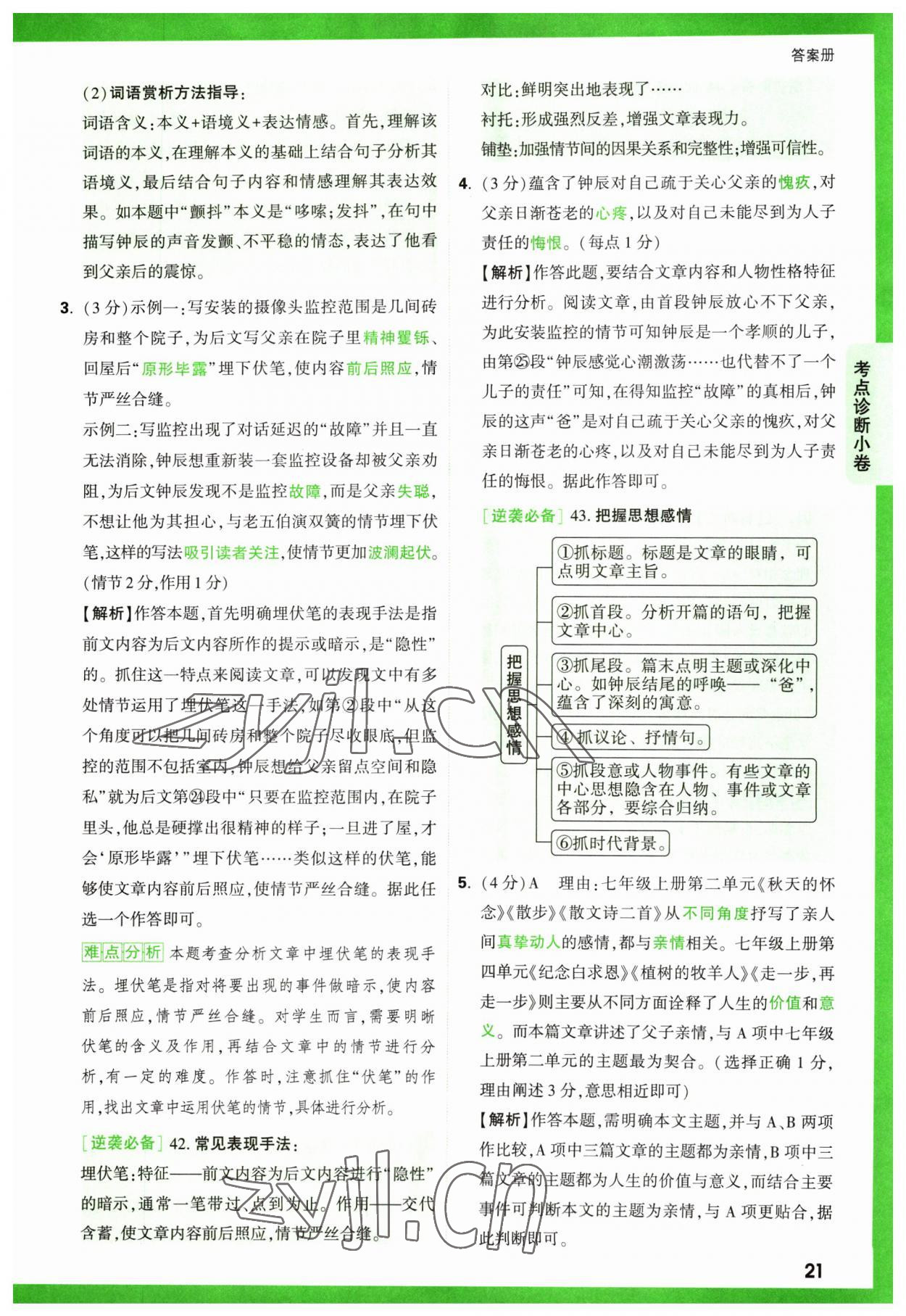 2023年萬(wàn)唯中考逆襲卷語(yǔ)文 第21頁(yè)