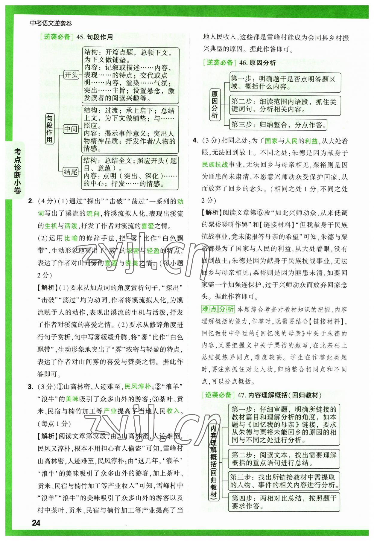 2023年萬唯中考逆襲卷語文 第24頁