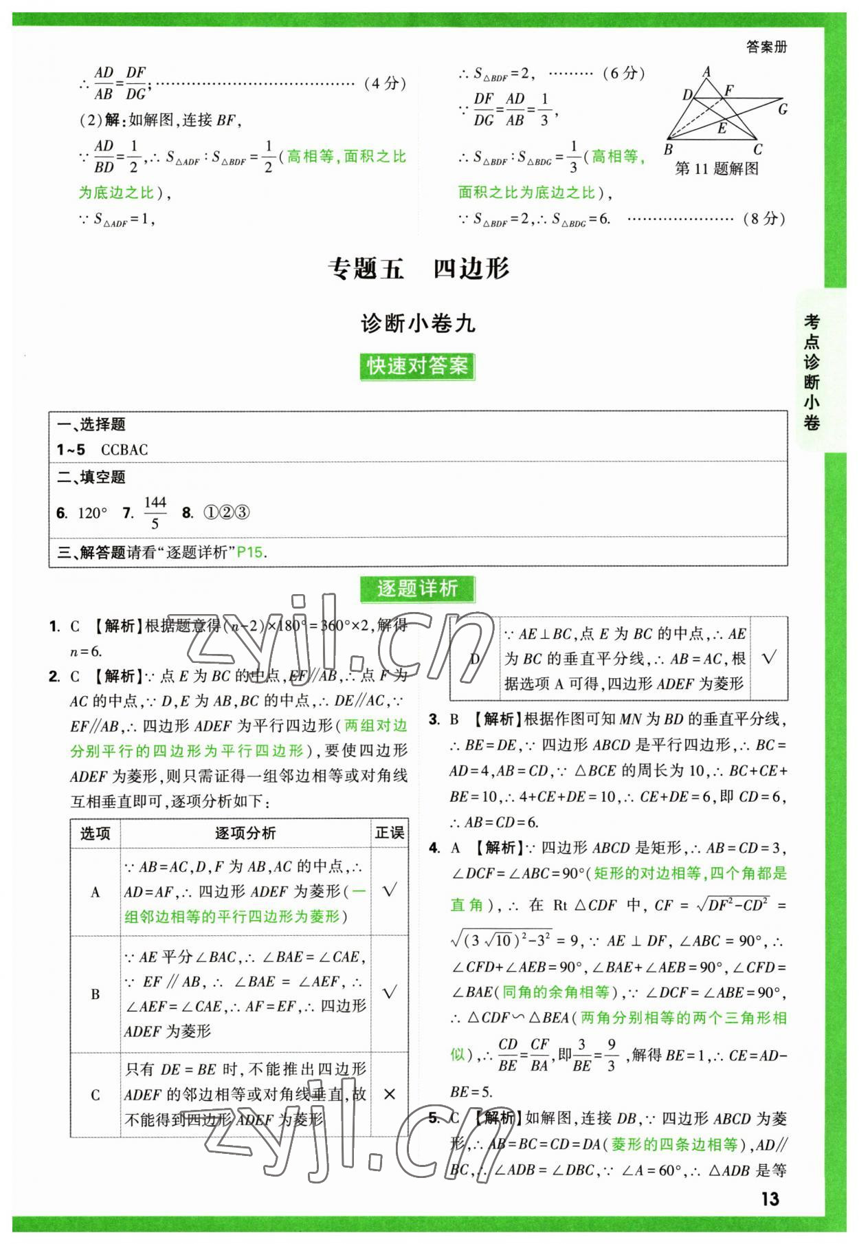 2023年萬唯中考逆襲卷數(shù)學 第13頁