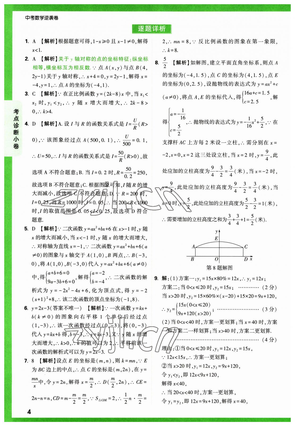 2023年萬唯中考逆襲卷數(shù)學(xué) 第4頁